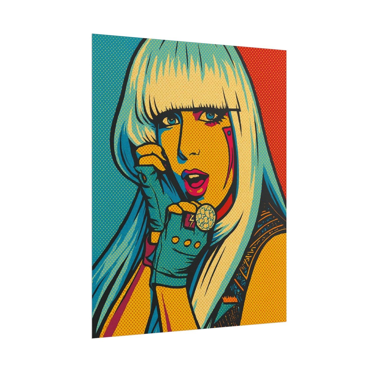 Lady G a g a Pop Art Poster
