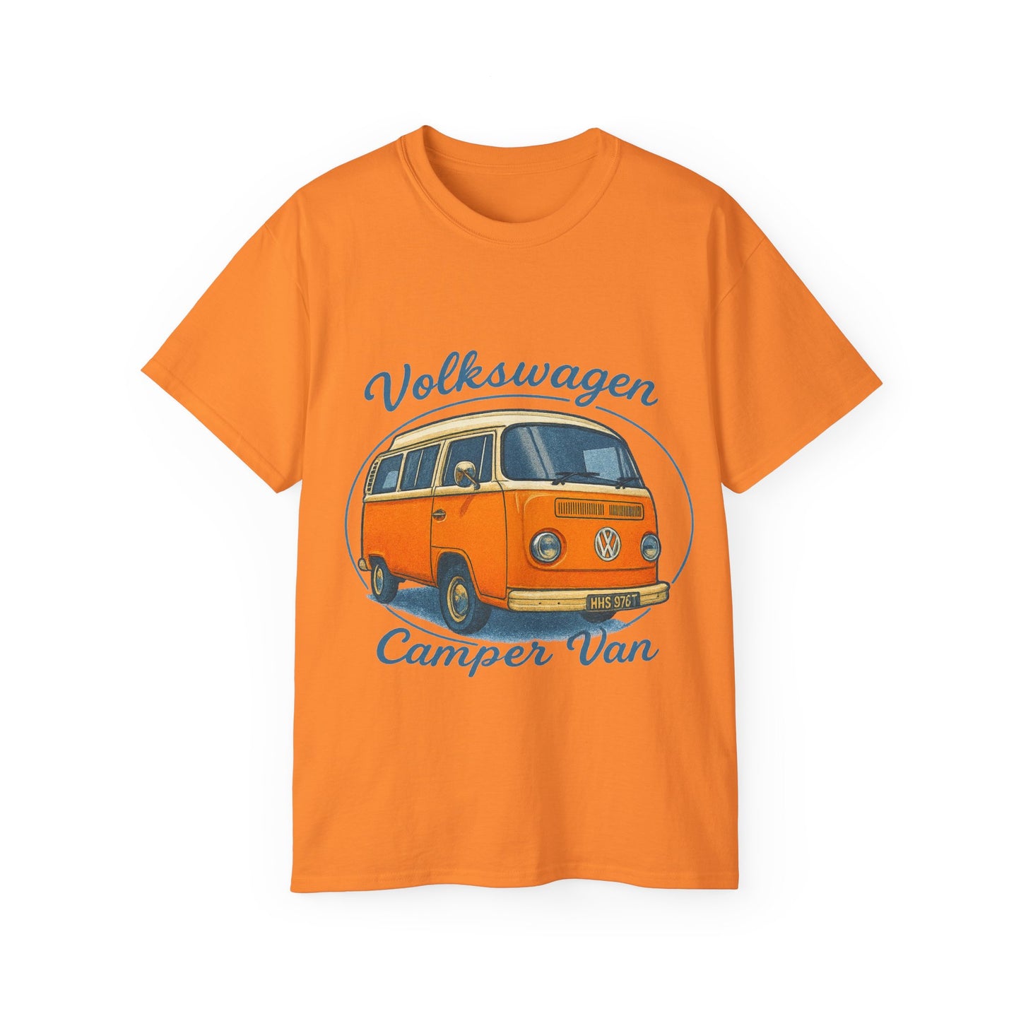 Vintage Volkswagen Camper Van Light Orange T-Shirt
