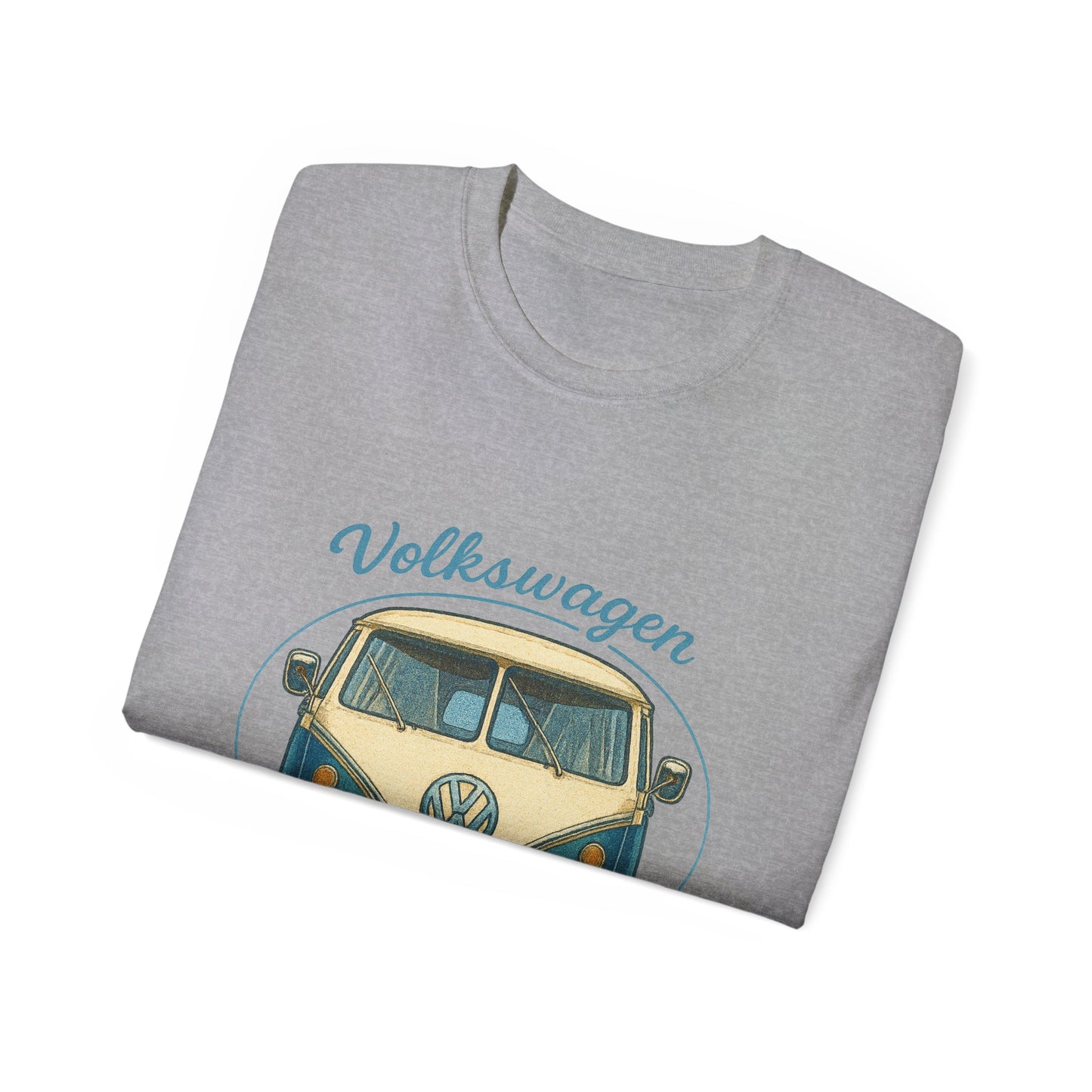 Vintage Volkswagen Camper Van Front Blue