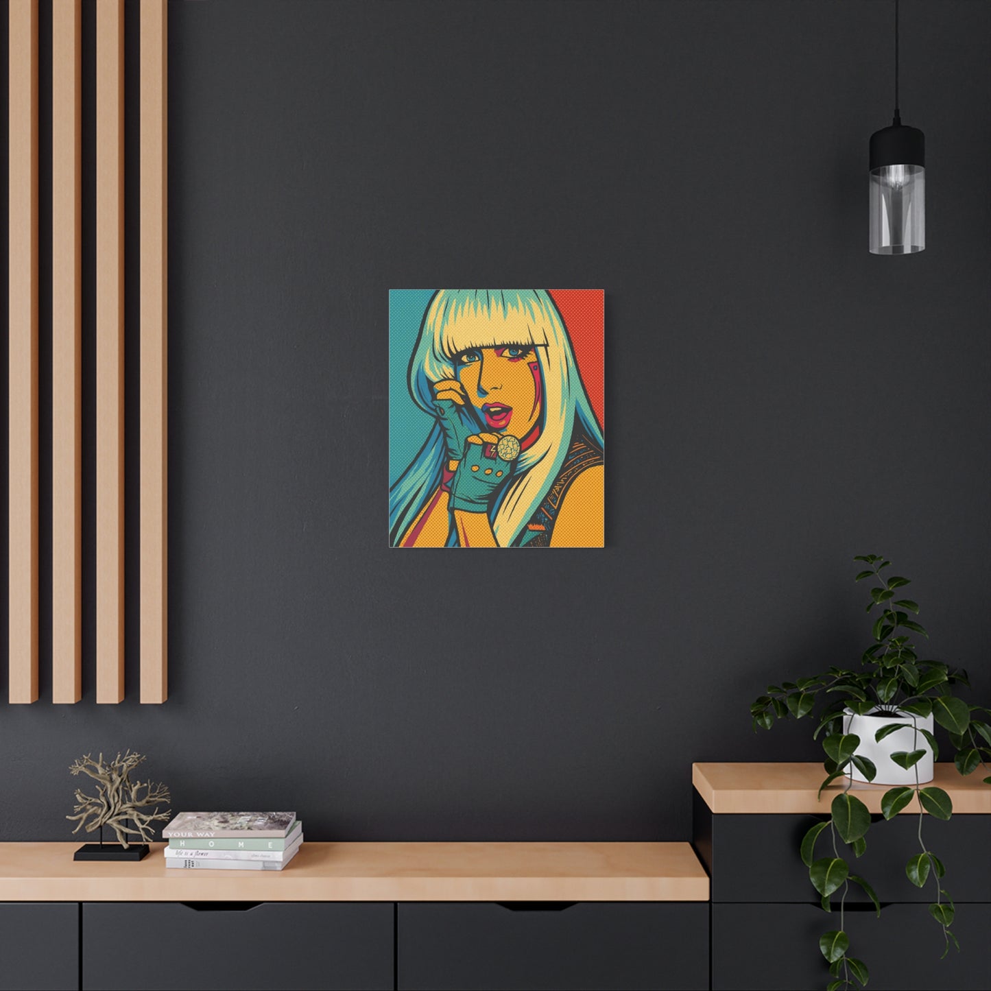 Lady G a g a Pop Art Canvas