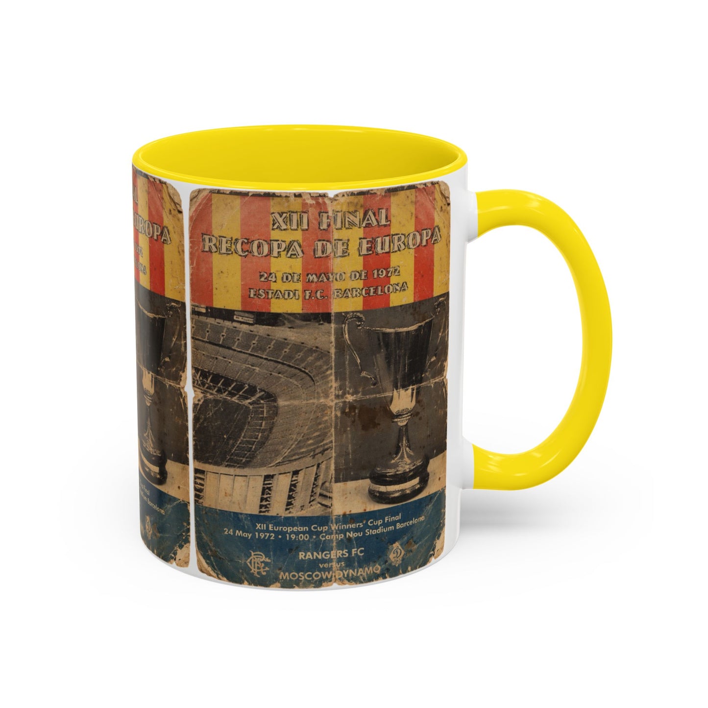 1972 European Cup Winners Cup Final Poster Accent Coffee Mug (11, 15oz)