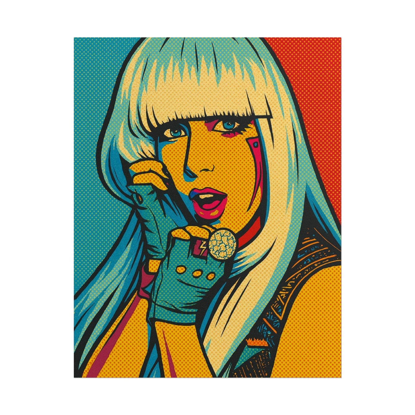 Lady G a g a Pop Art Poster