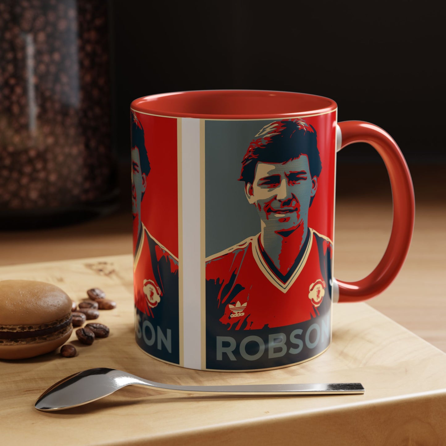 Bryan Robson Hope Poster Mug - Manchester United