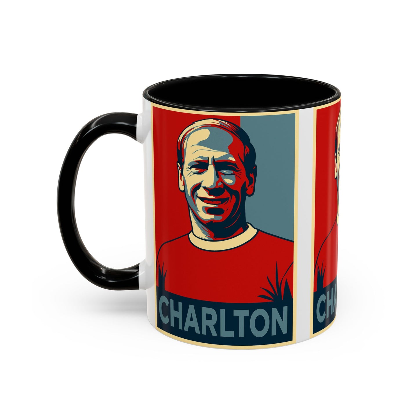 Bobby Charlton Hope Poster Mug - Manchester United England