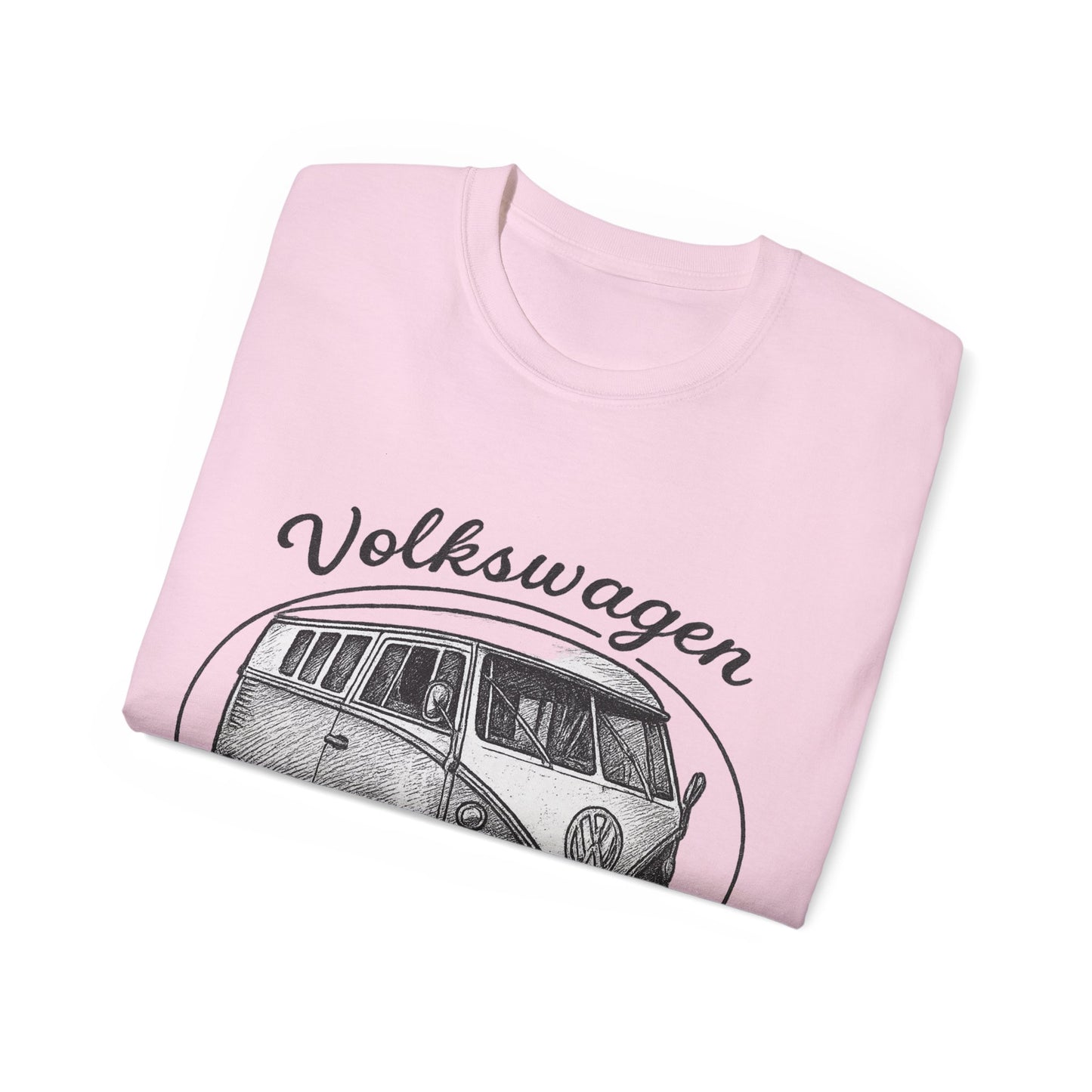 Volkswagen Camper Van 3/4 Black and White Drawing T-Shirt