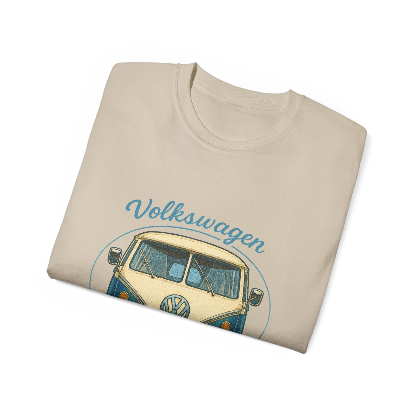 Vintage Volkswagen Camper Van Front Blue