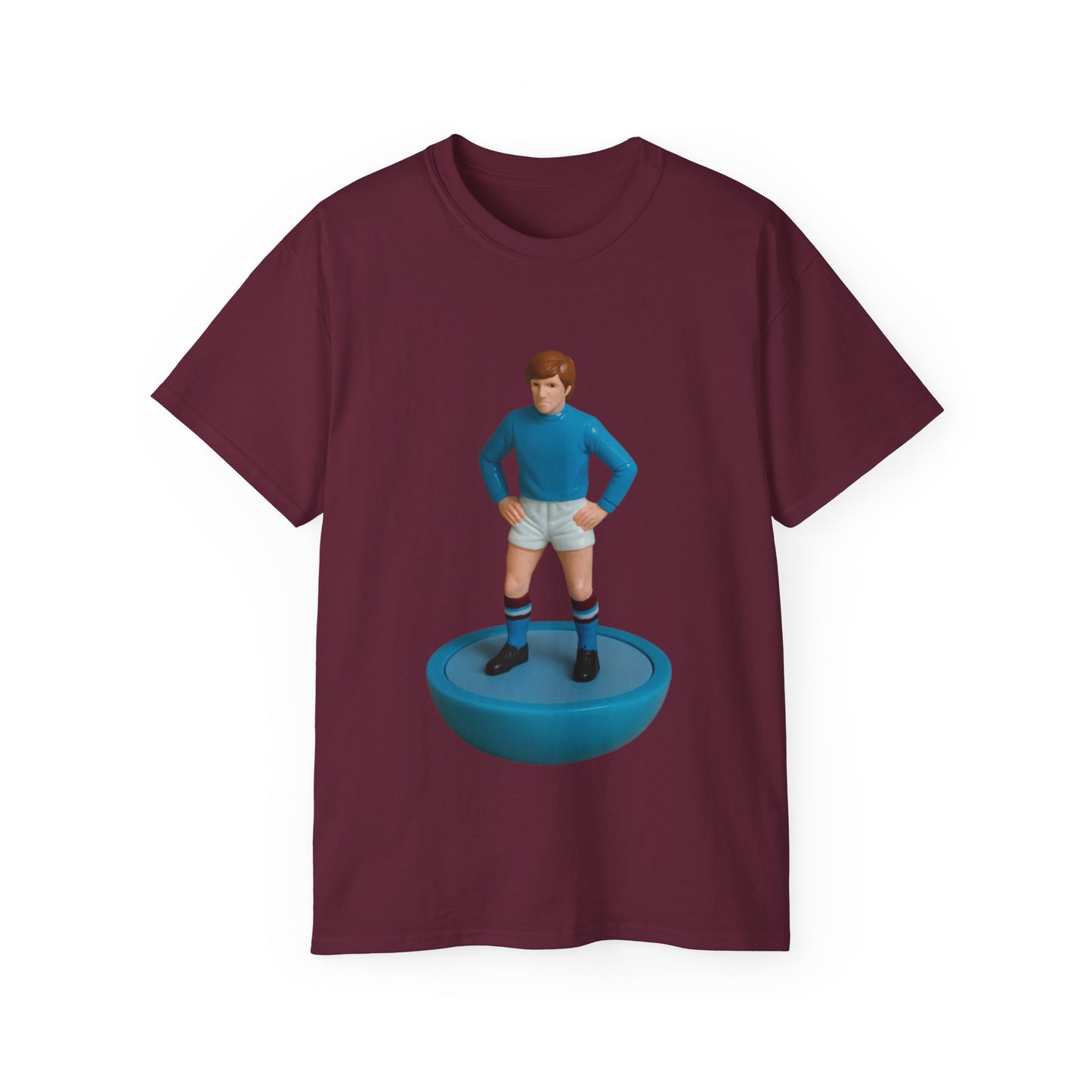 Colin Bell Cartoon Subbuteo T-Shirt - Manchester City