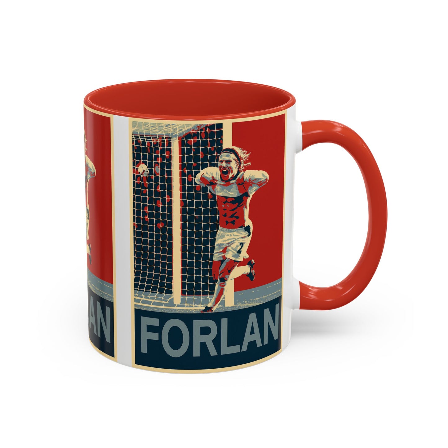 Diego Forlan Liverpool Goal Celebration Mug - Manchester United