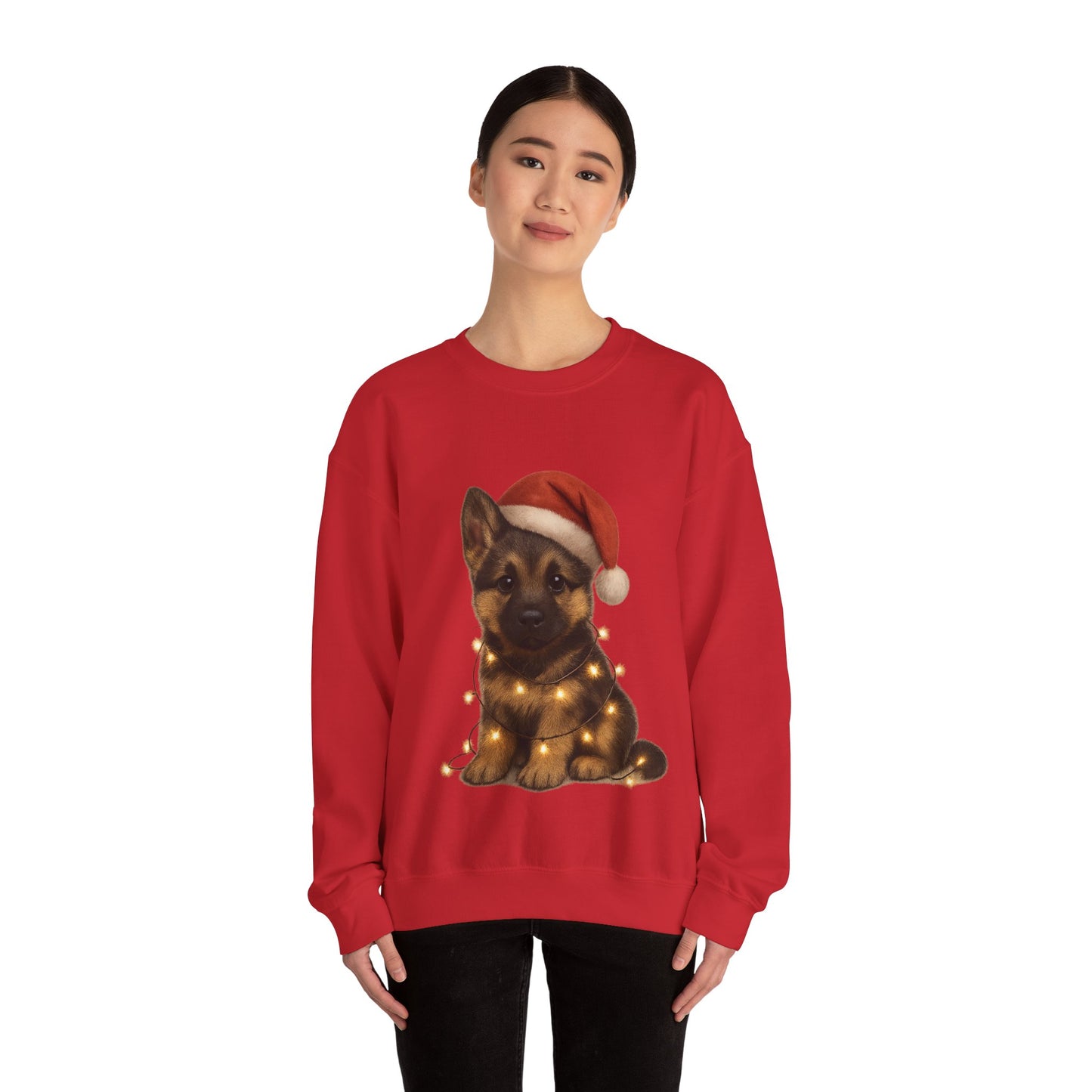 Alsatian Puppy Christmas Dog Sweatshirt