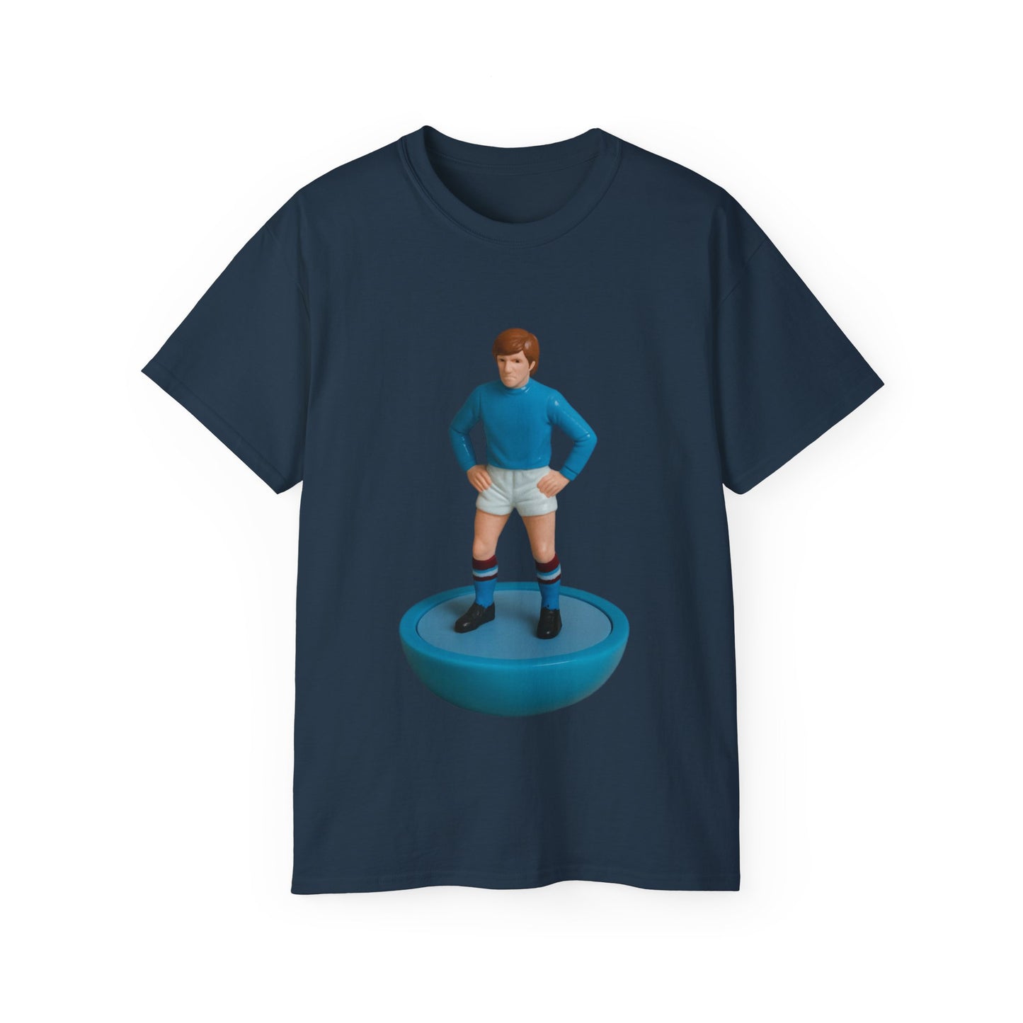 Colin Bell Cartoon Subbuteo T-Shirt - Manchester City