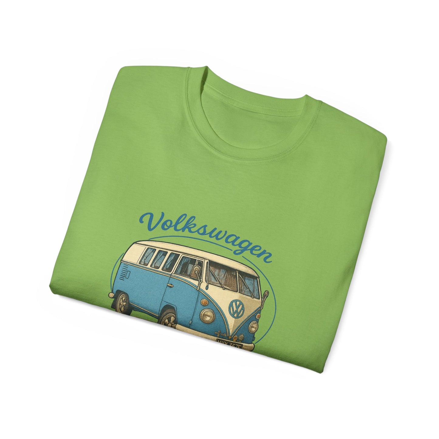 Vintage Volkswagen Camper Van Blue 3/4 T-Shirt