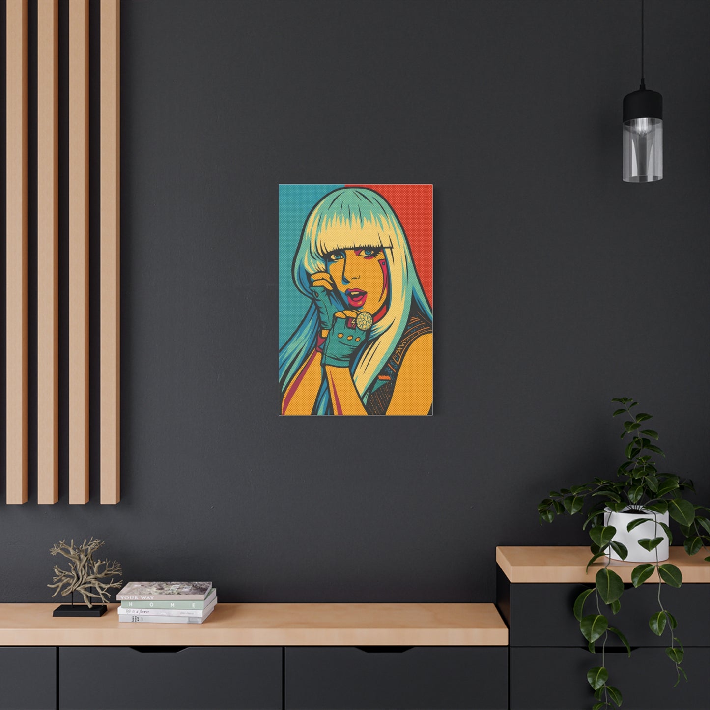 Lady G a g a Pop Art Canvas