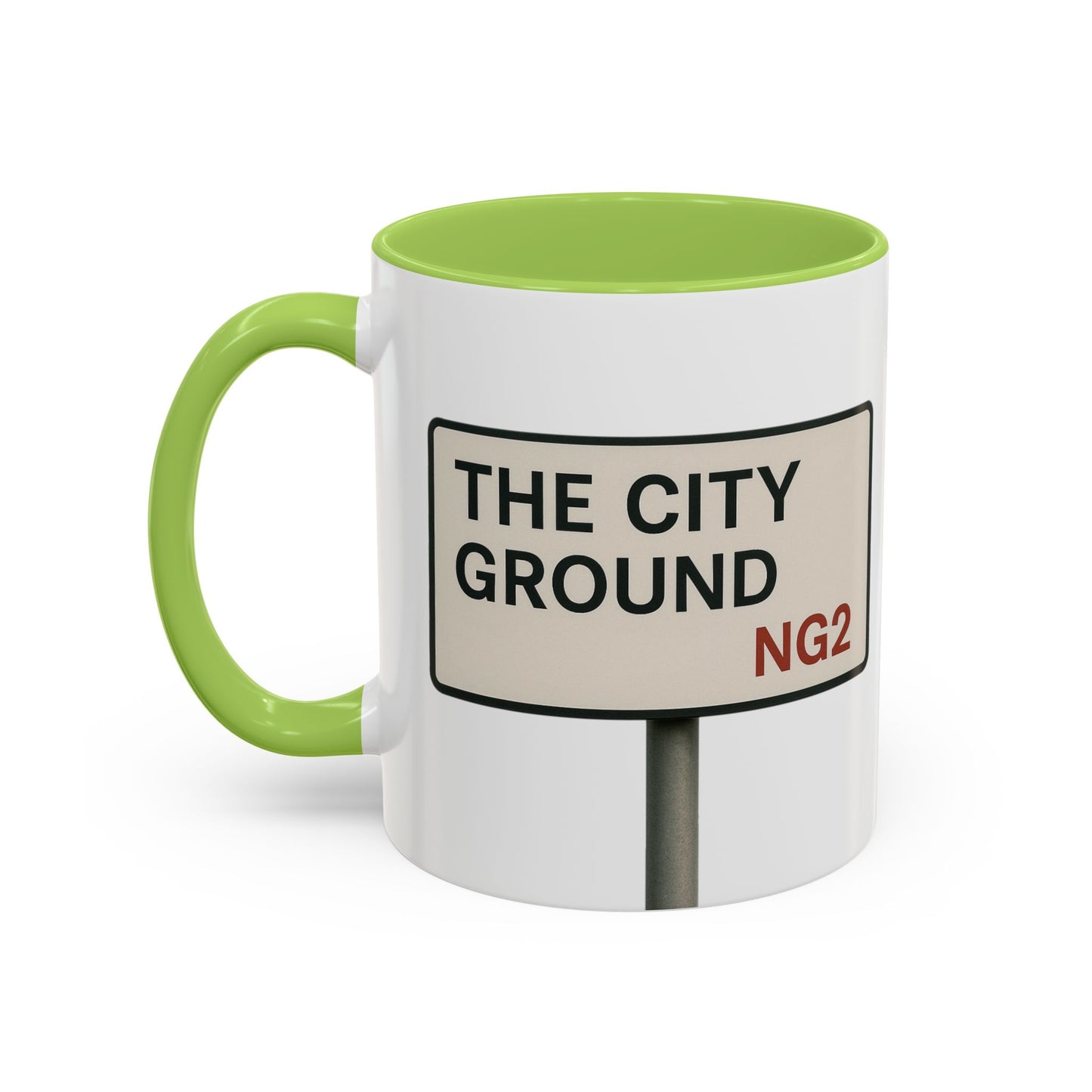 The City Ground Nottingham Forest Road Sign Mug