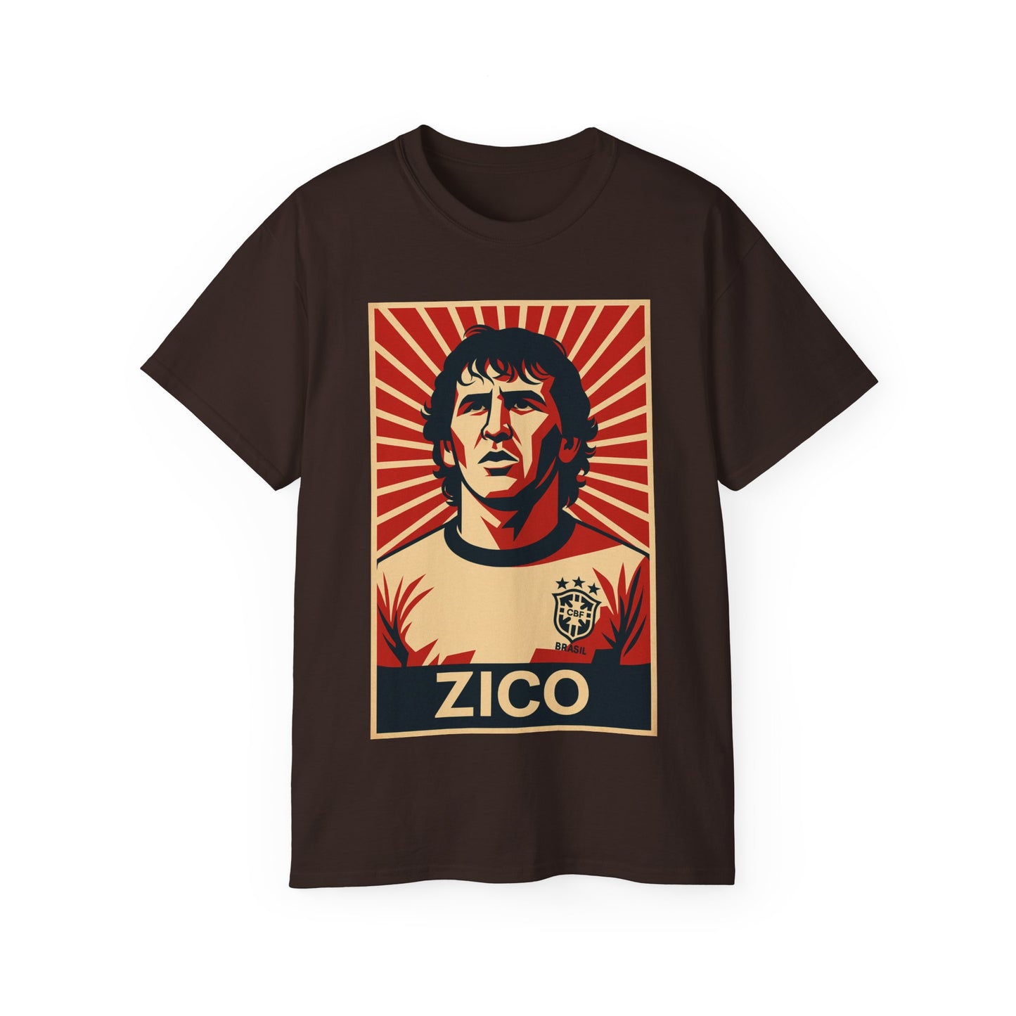 Zico Poster T-Shirt - Brazil