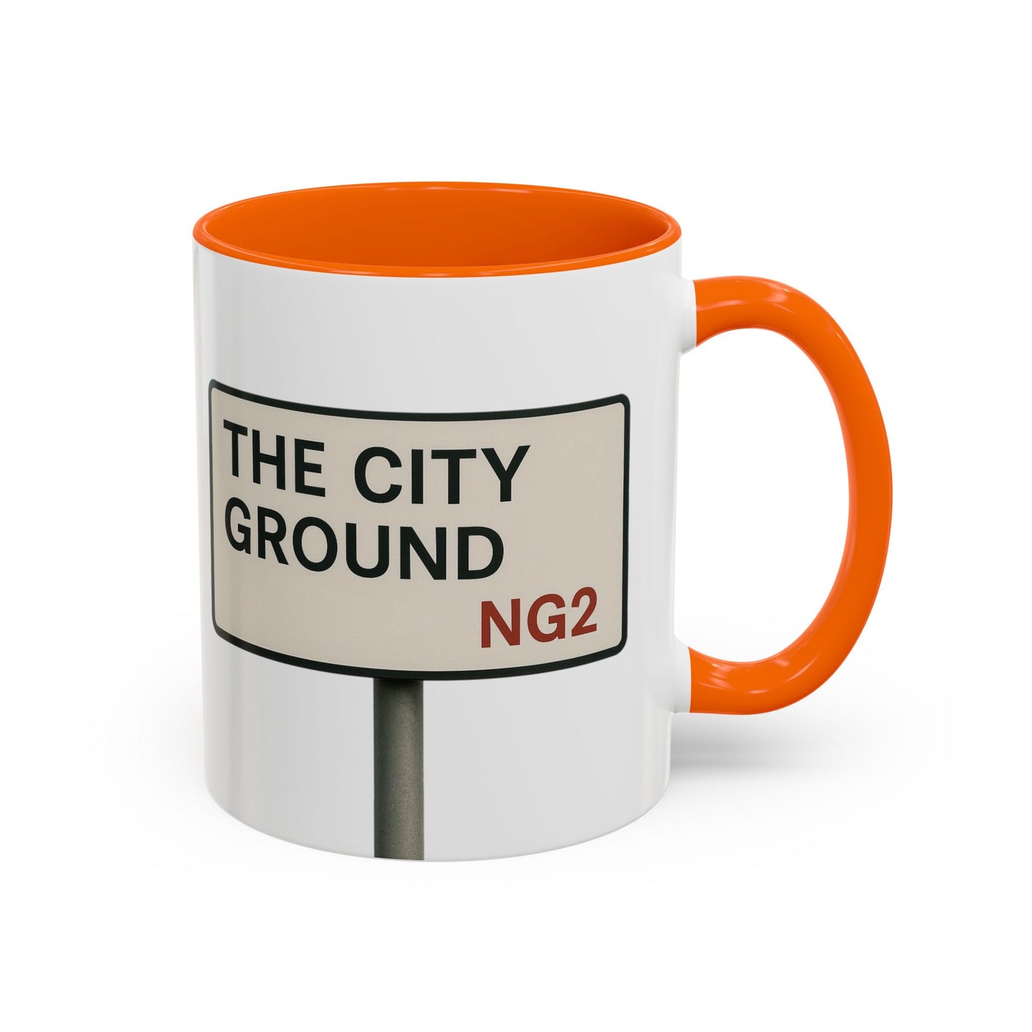 The City Ground Nottingham Forest Road Sign Mug