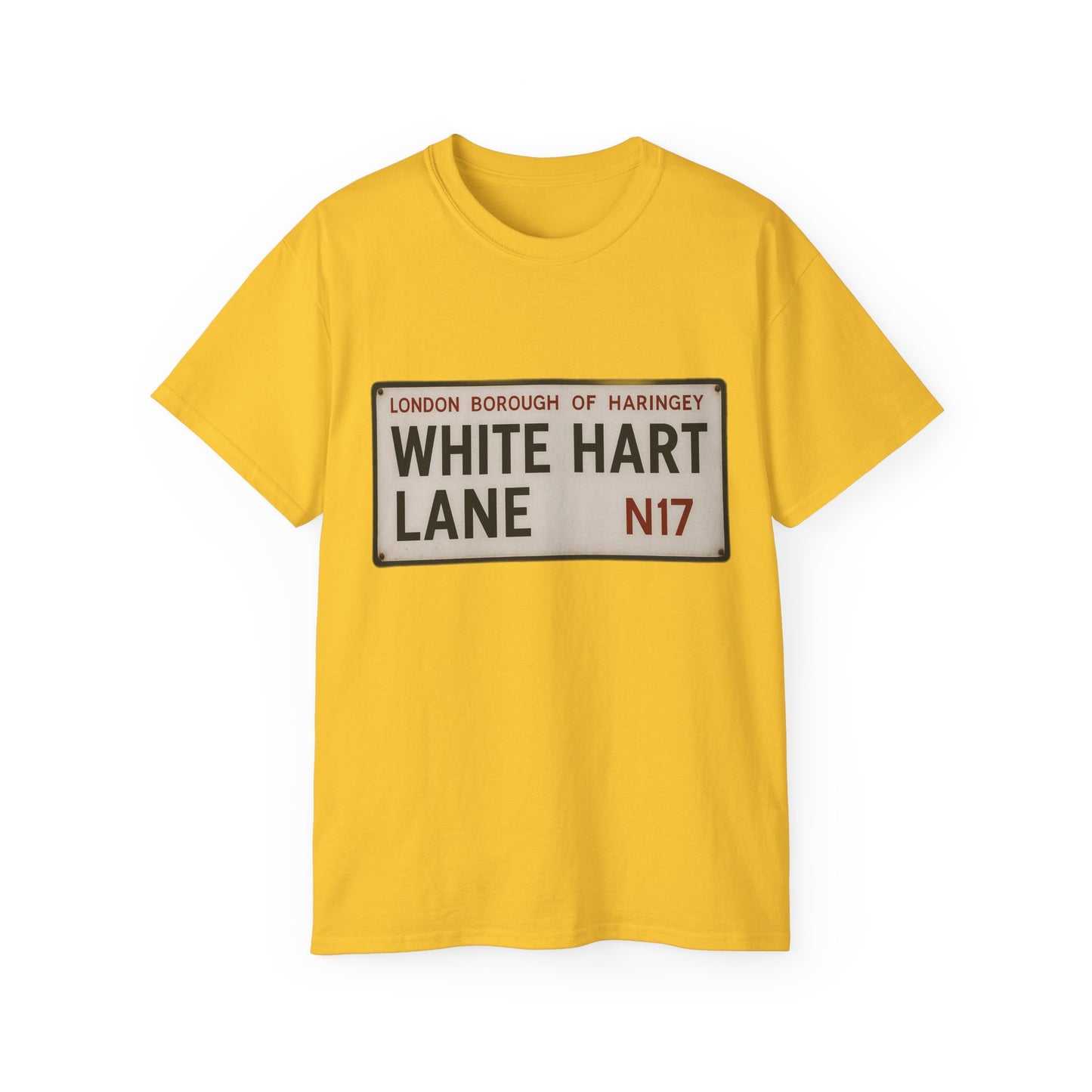 White Hart Lane Tottenham Hotspur Road Sign T-Shirt
