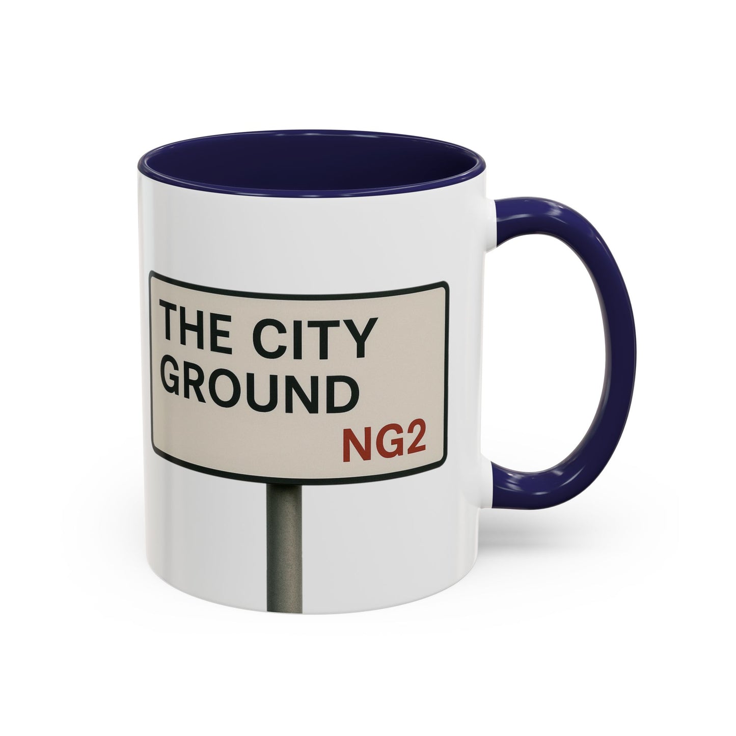 The City Ground Nottingham Forest Road Sign Mug