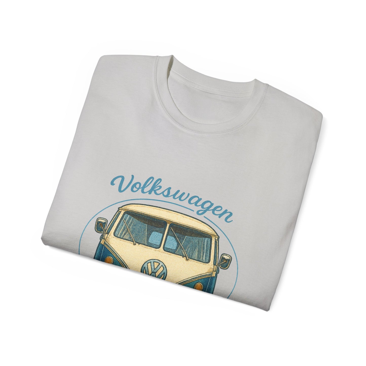 Vintage Volkswagen Camper Van Front Blue