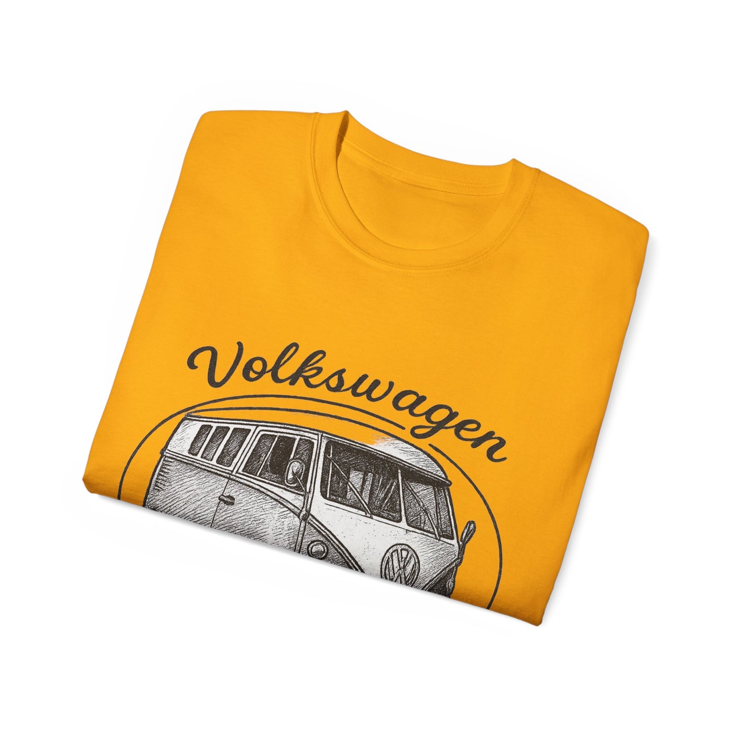 Volkswagen Camper Van 3/4 Black and White Drawing T-Shirt