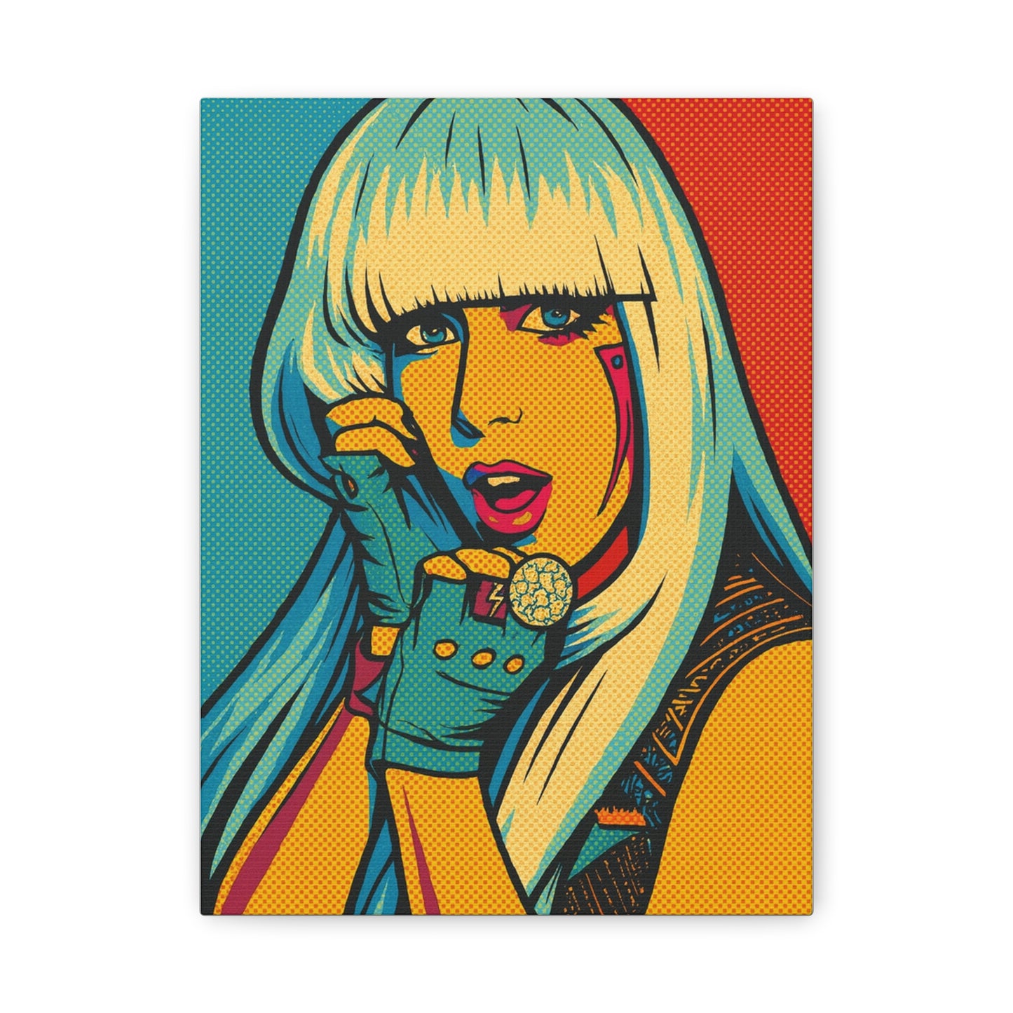 Lady G a g a Pop Art Canvas