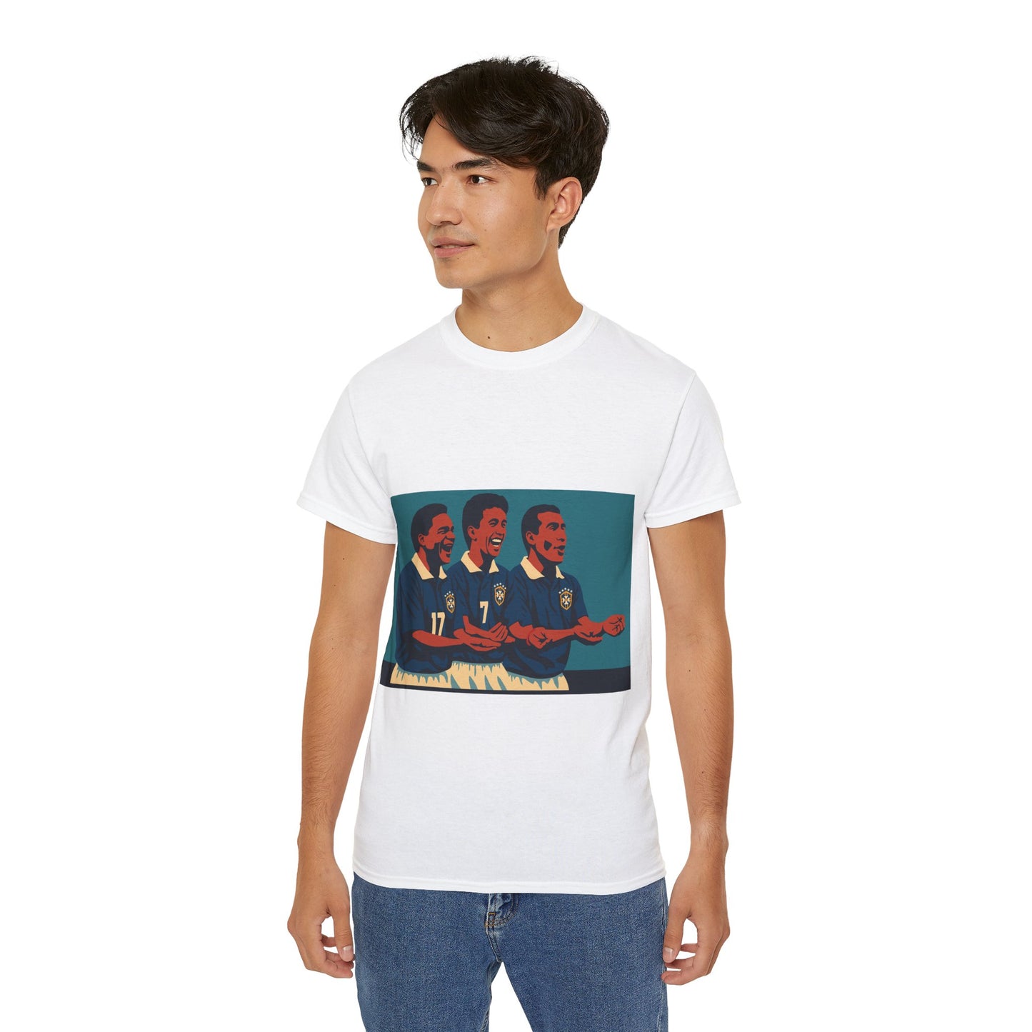 Rocking The Baby T-Shirt Brazil Players Bebeto Romario