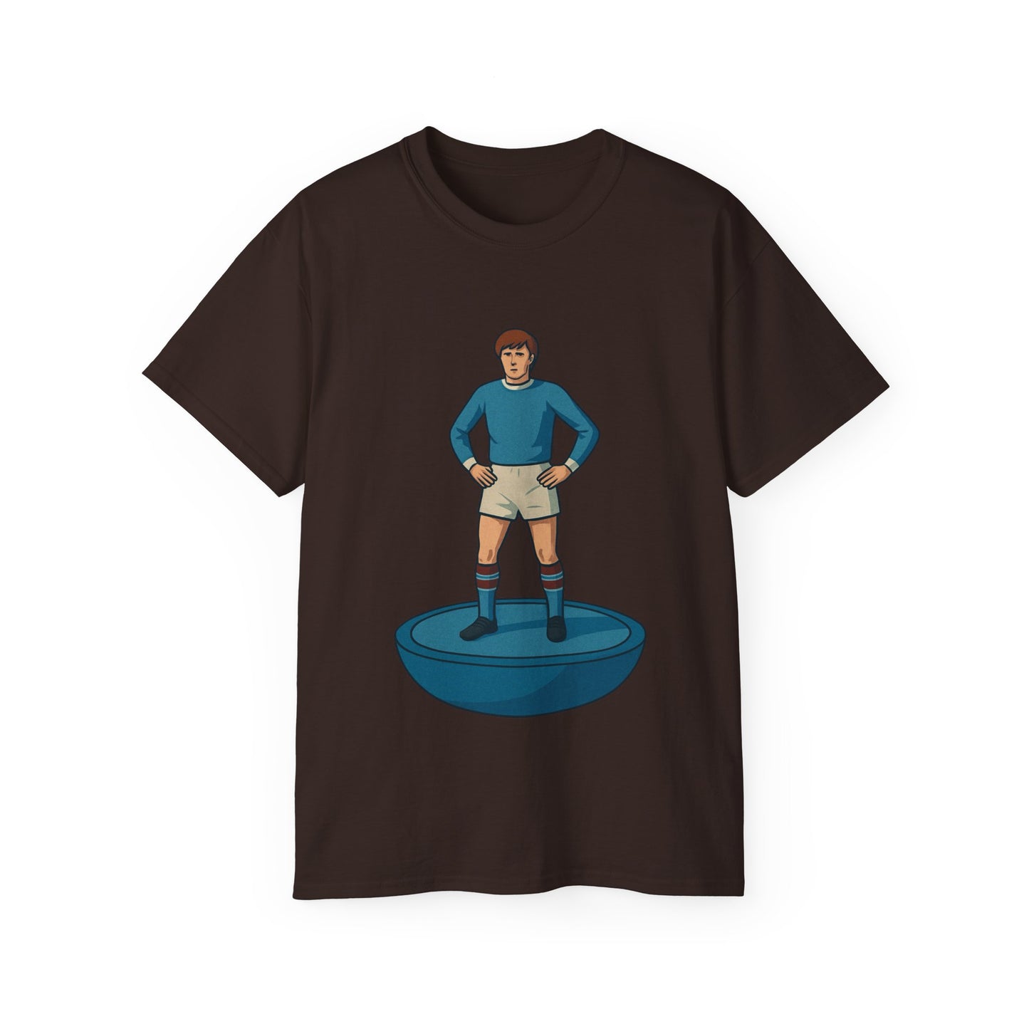 Colin Bell Cartoon Subbuteo T-Shirt - Manchester City