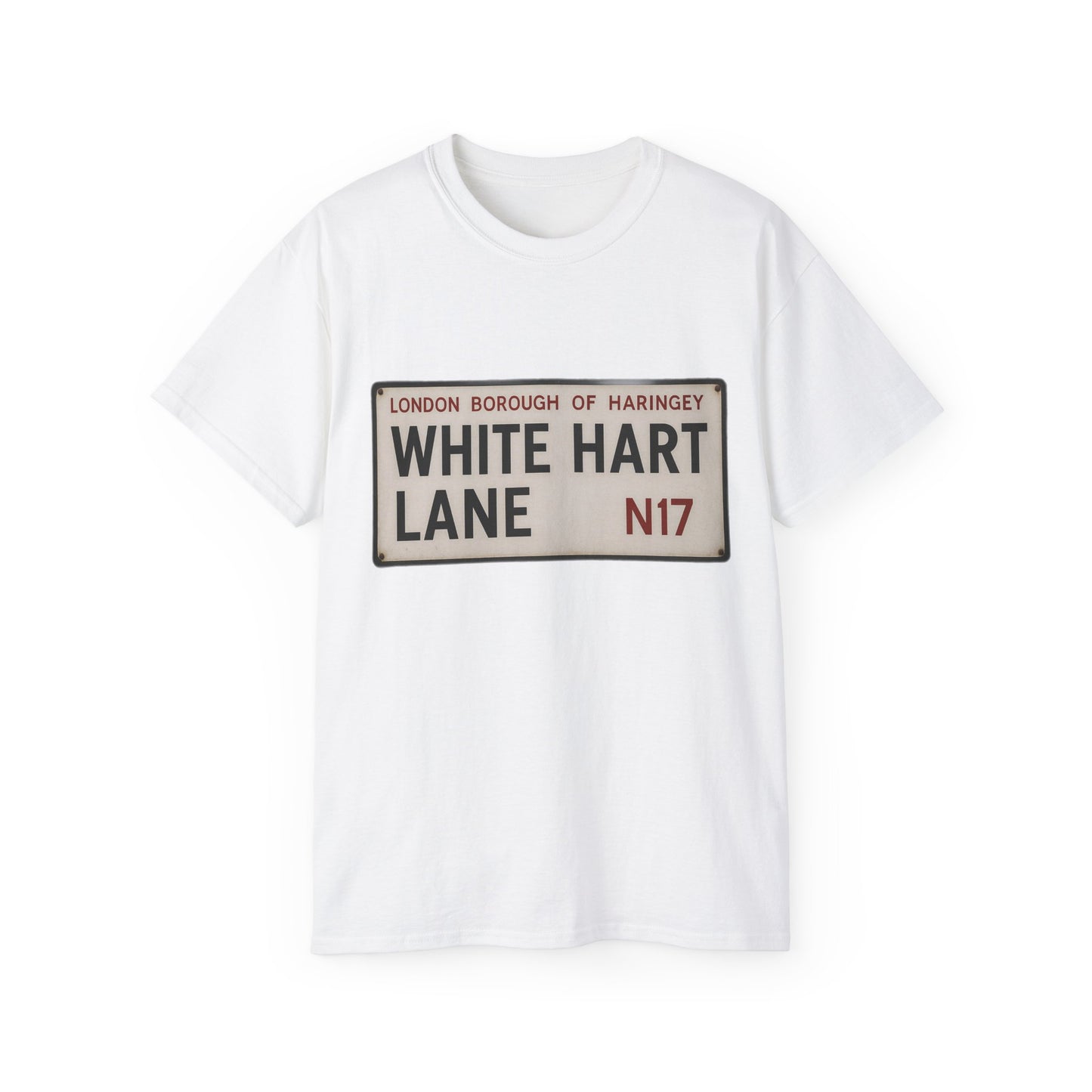White Hart Lane Tottenham Hotspur Road Sign T-Shirt