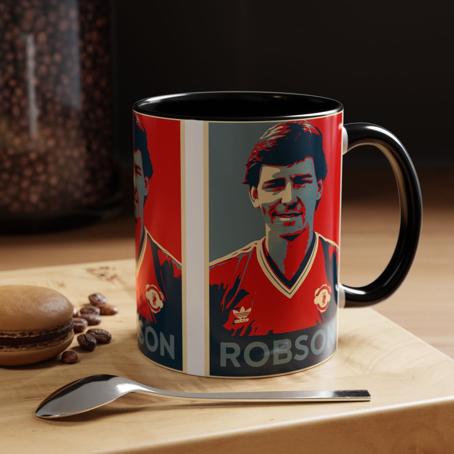 Bryan Robson Hope Poster Mug - Manchester United