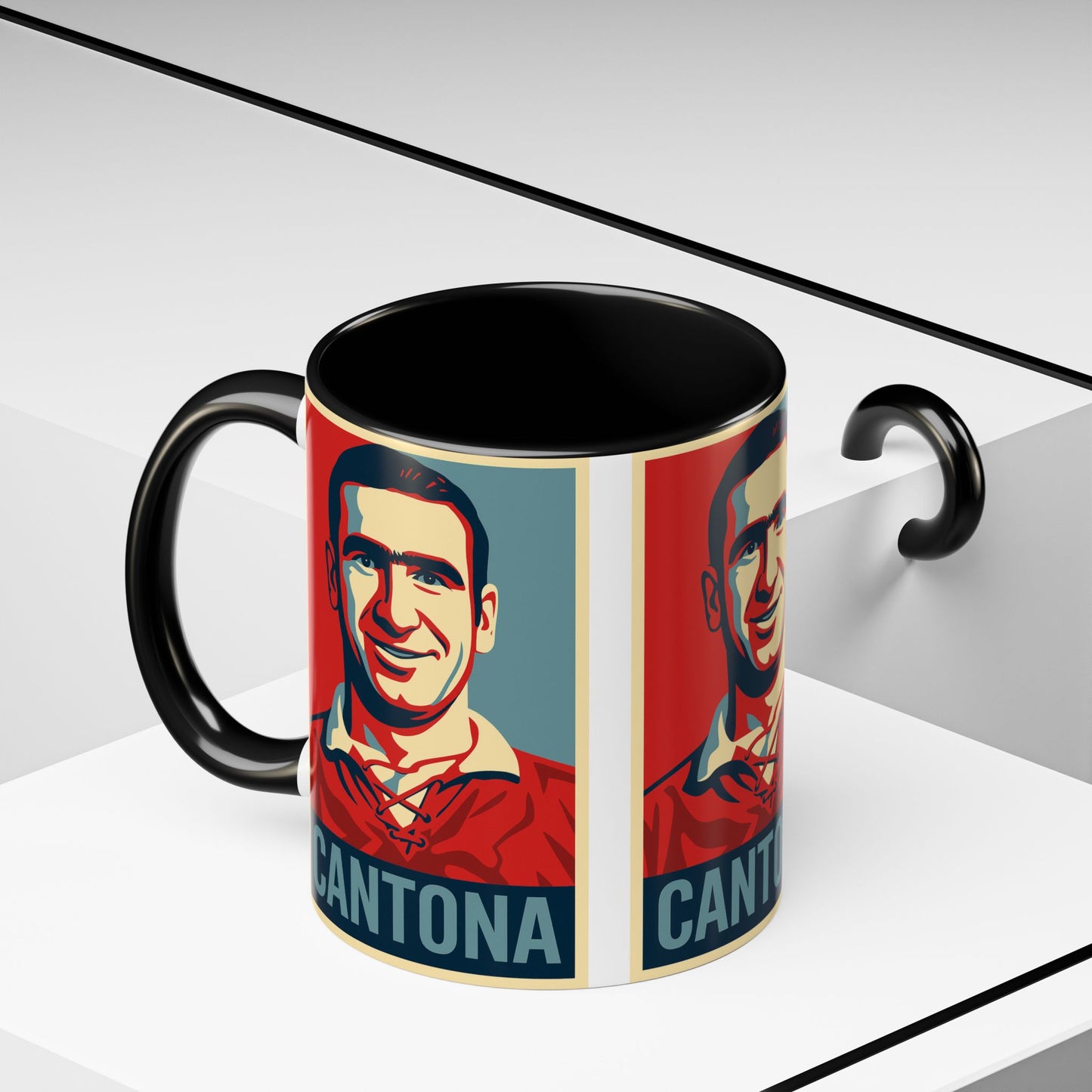 Eric Cantona Hope Poster Mug - Manchester United