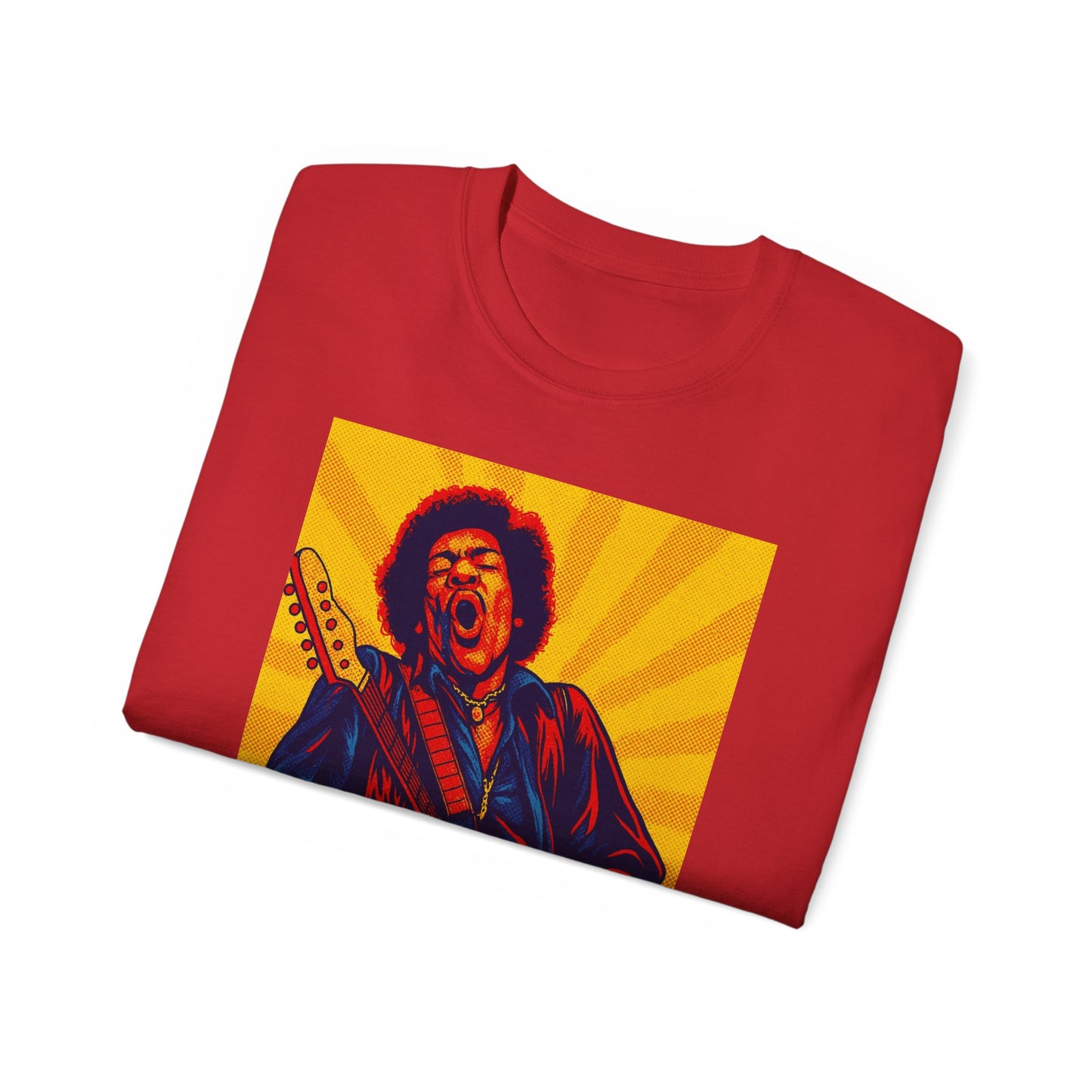 Jimi Hendrix Pop Art Guitar T-Shirt
