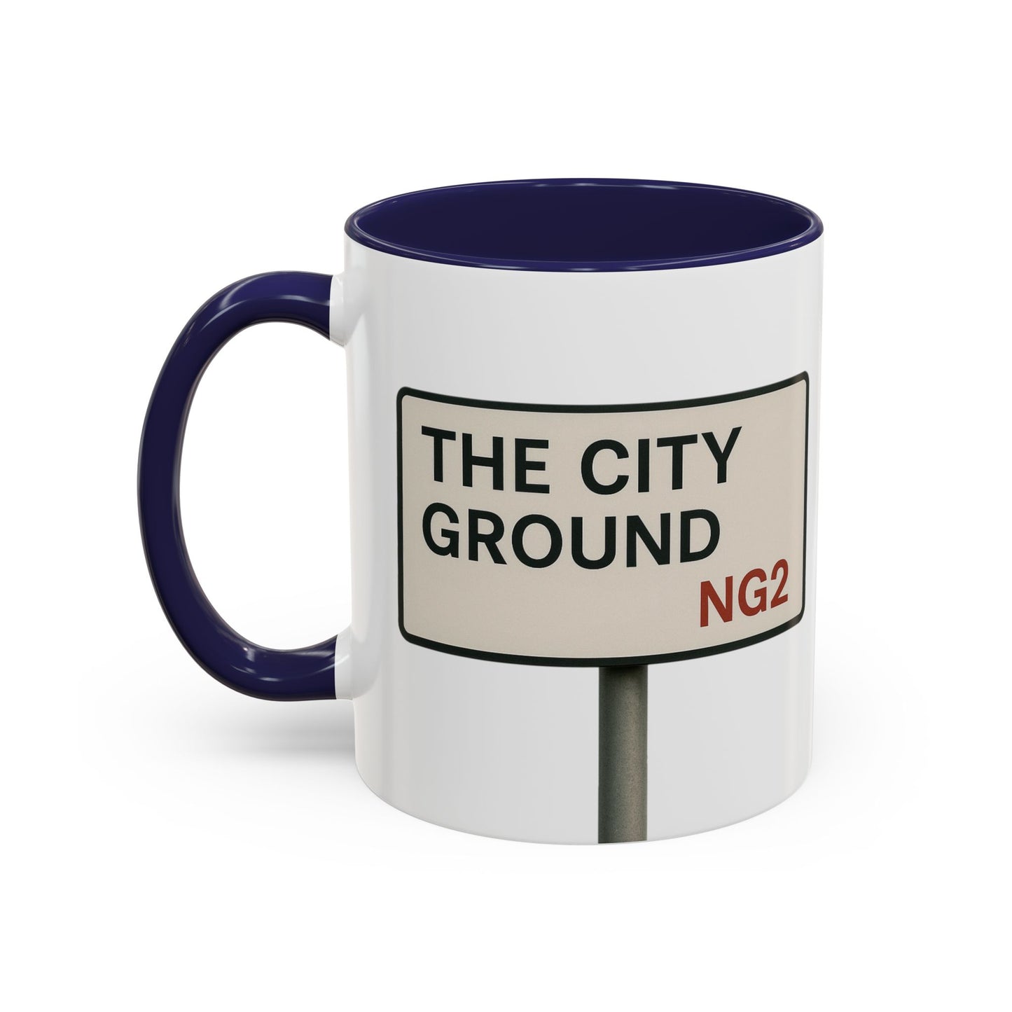 The City Ground Nottingham Forest Road Sign Mug