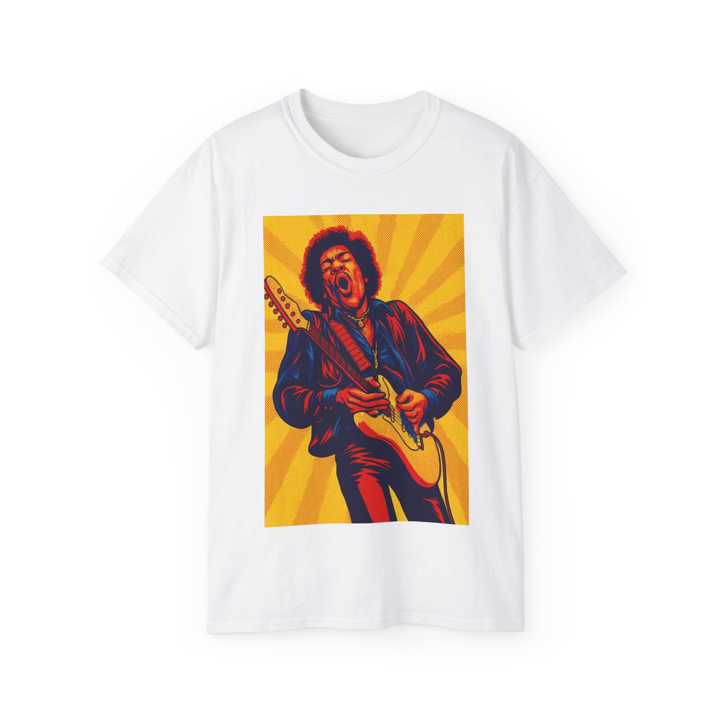 Jimi Hendrix Pop Art Guitar T-Shirt