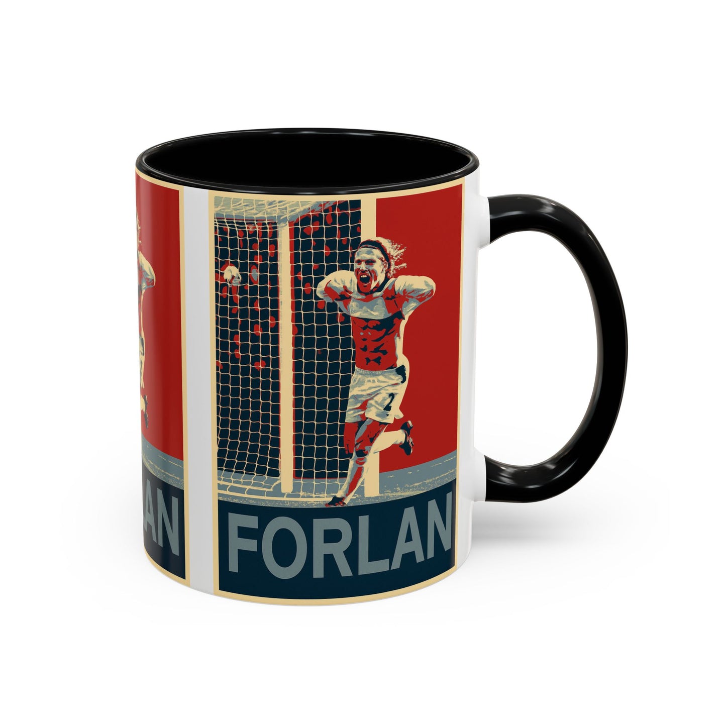 Diego Forlan Liverpool Goal Celebration Mug - Manchester United