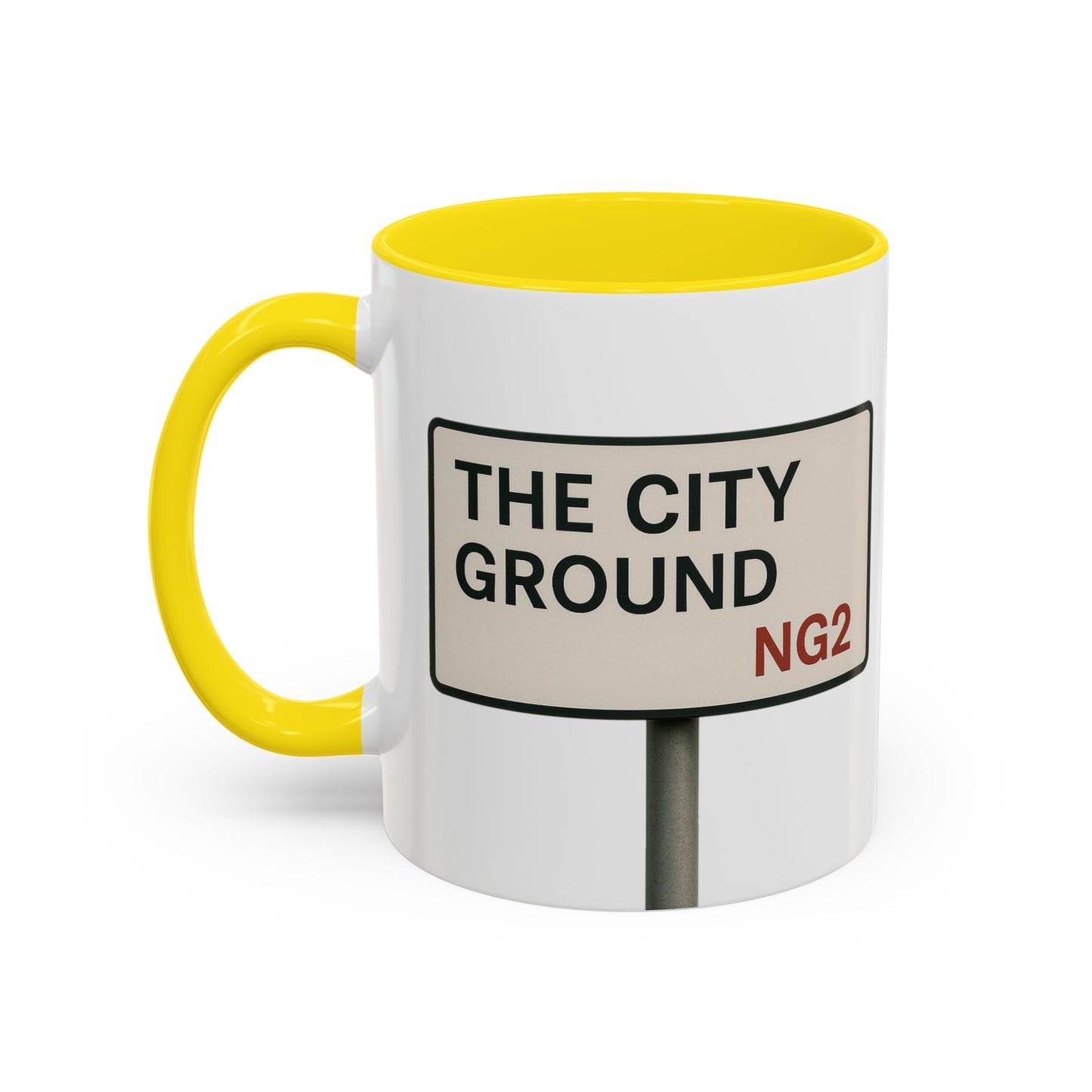The City Ground Nottingham Forest Road Sign Mug