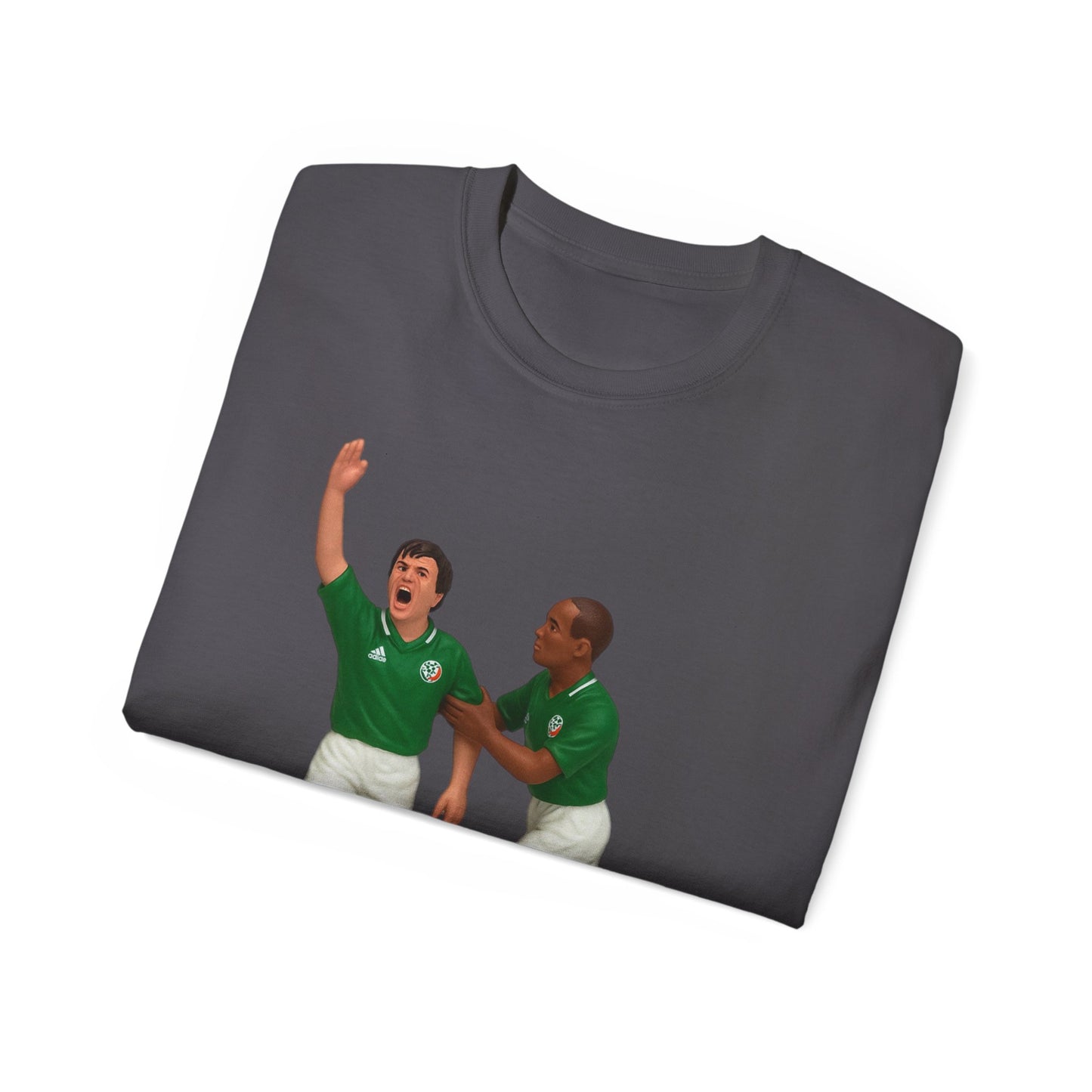Ray Houghton And Terry Phelan Subbuteo T-Shirt - Ireland