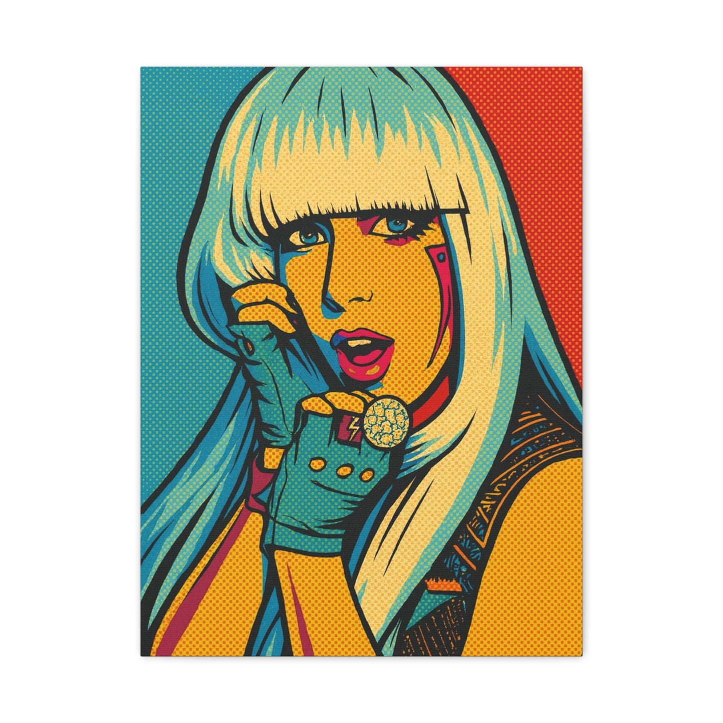 Lady G a g a Pop Art Canvas