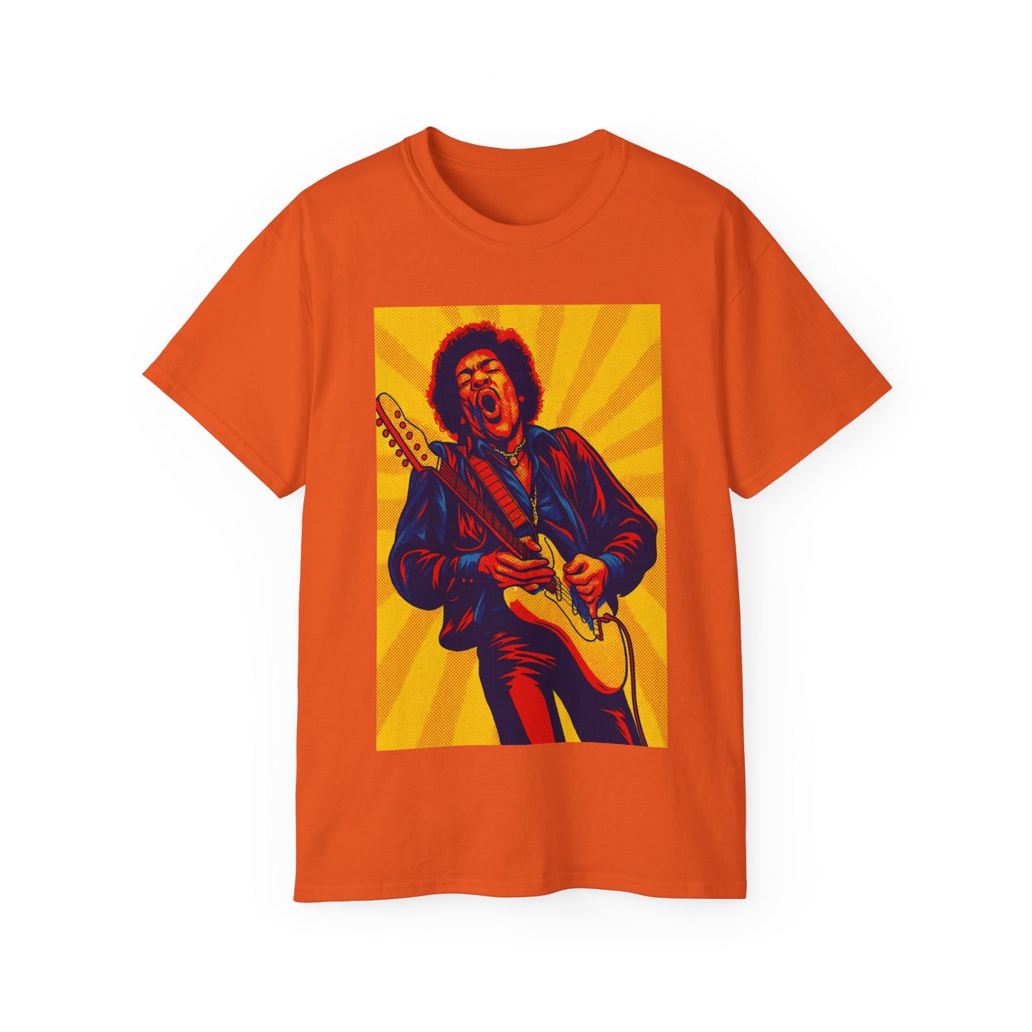 Jimi Hendrix Pop Art Guitar T-Shirt