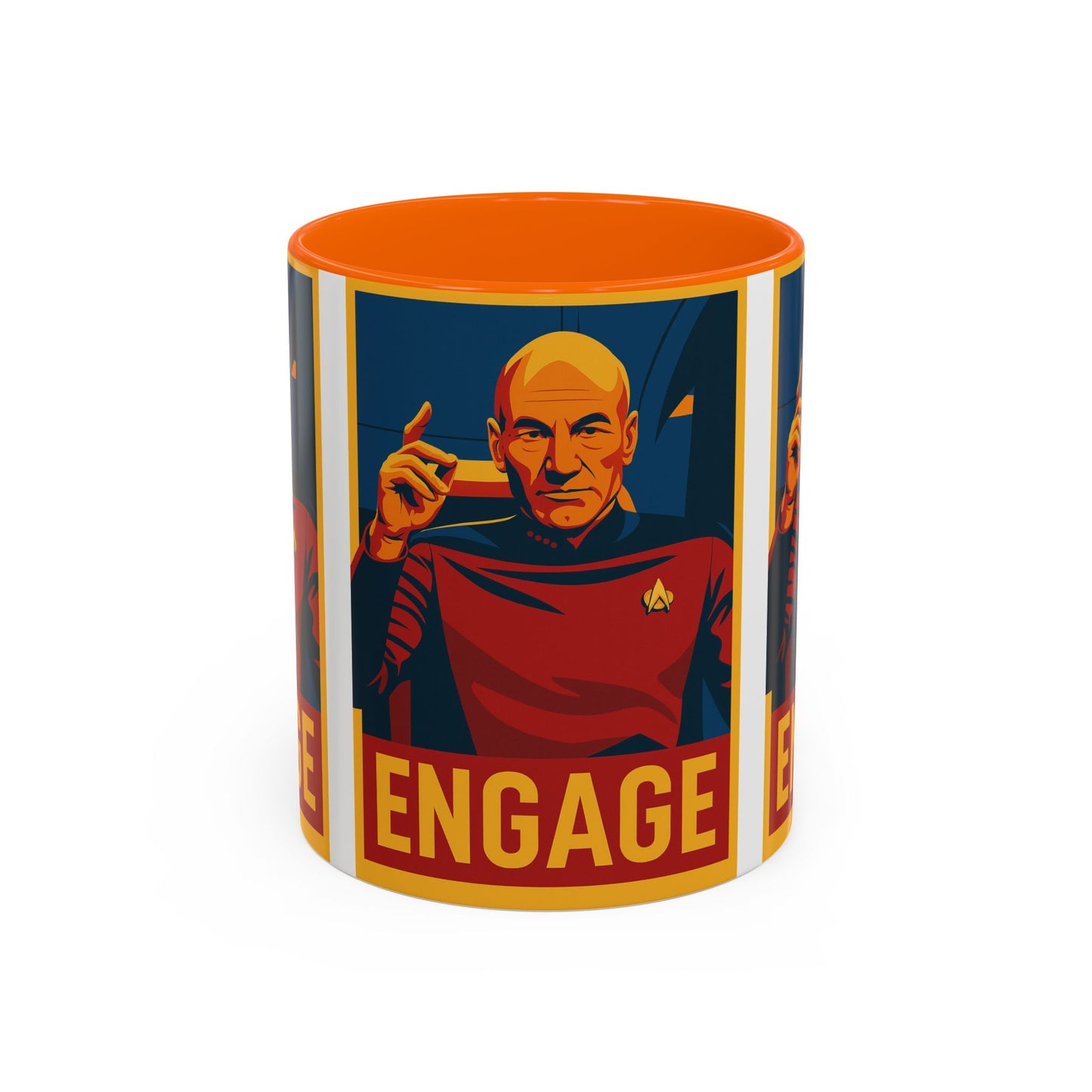 Captain Picard Engage Mug