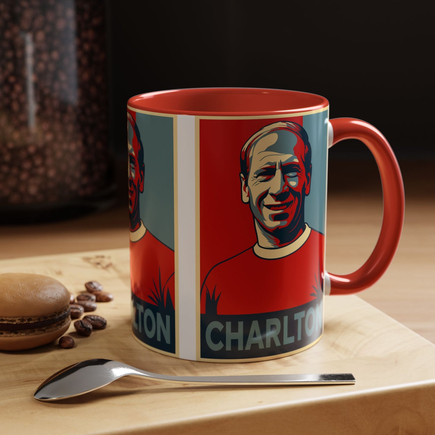 Bobby Charlton Hope Poster Mug - Manchester United England