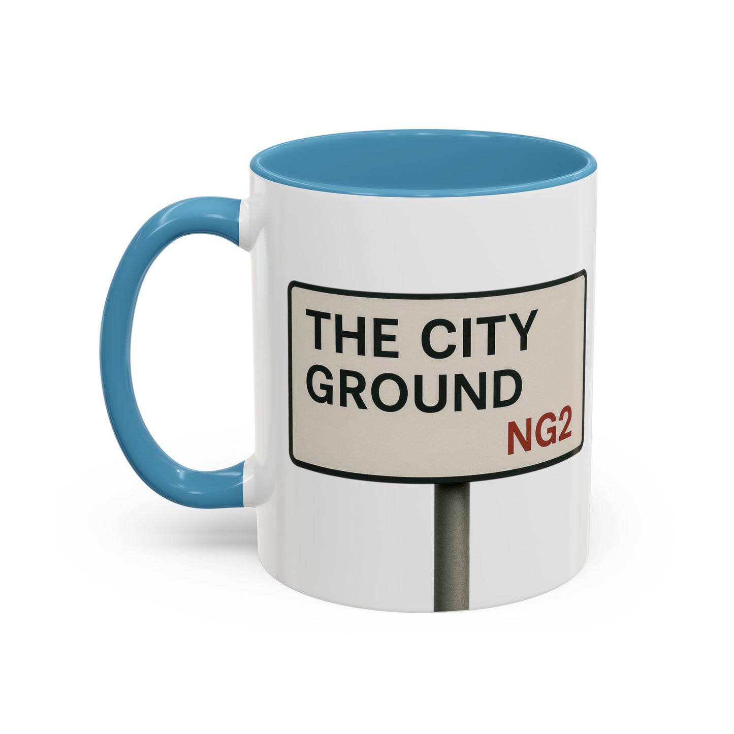 The City Ground Nottingham Forest Road Sign Mug
