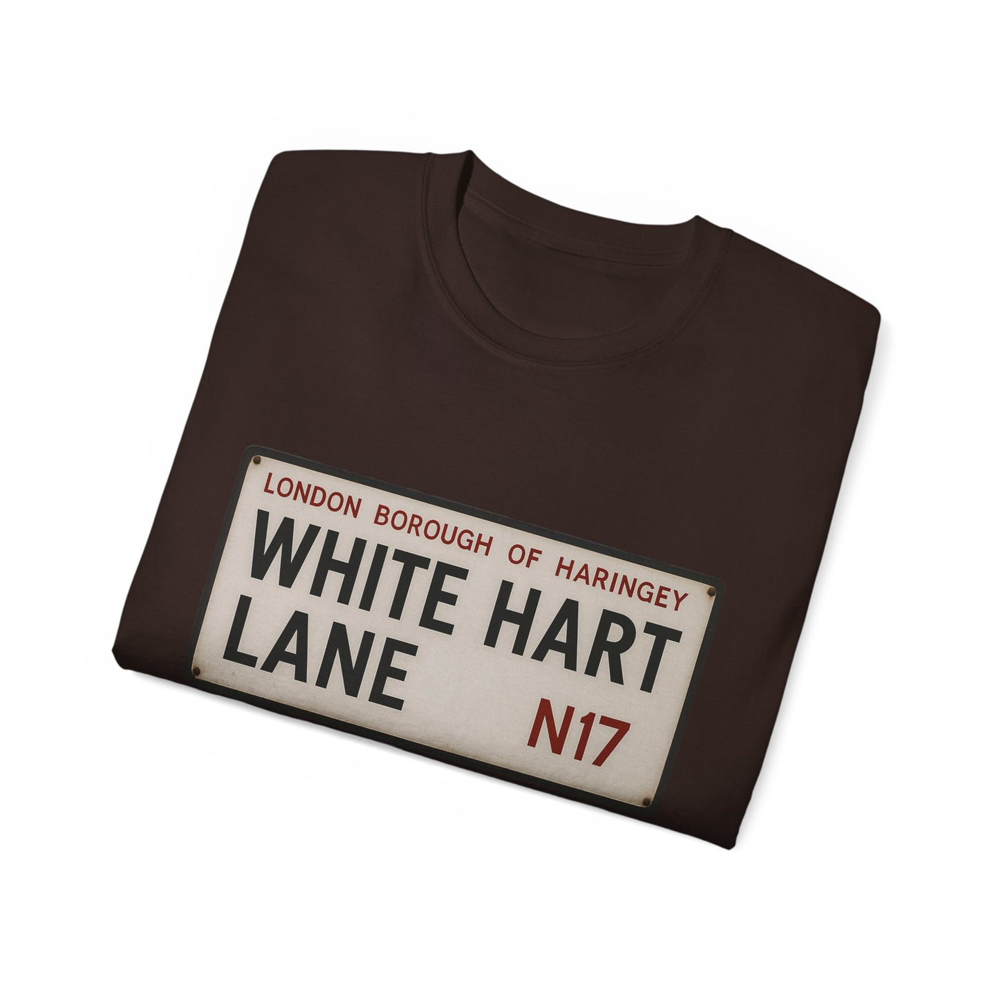 White Hart Lane Tottenham Hotspur Road Sign T-Shirt
