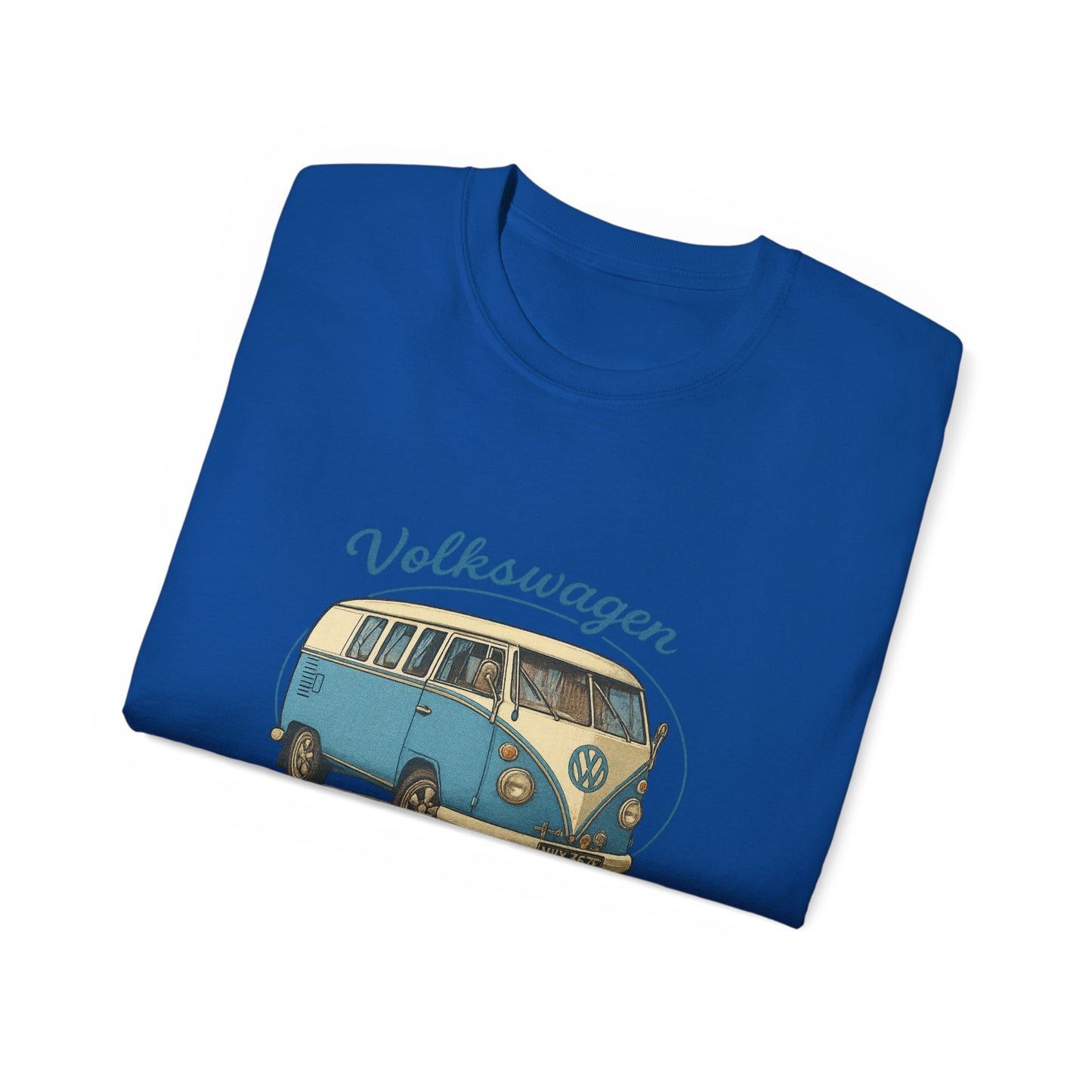 Vintage Volkswagen Camper Van Blue 3/4 T-Shirt