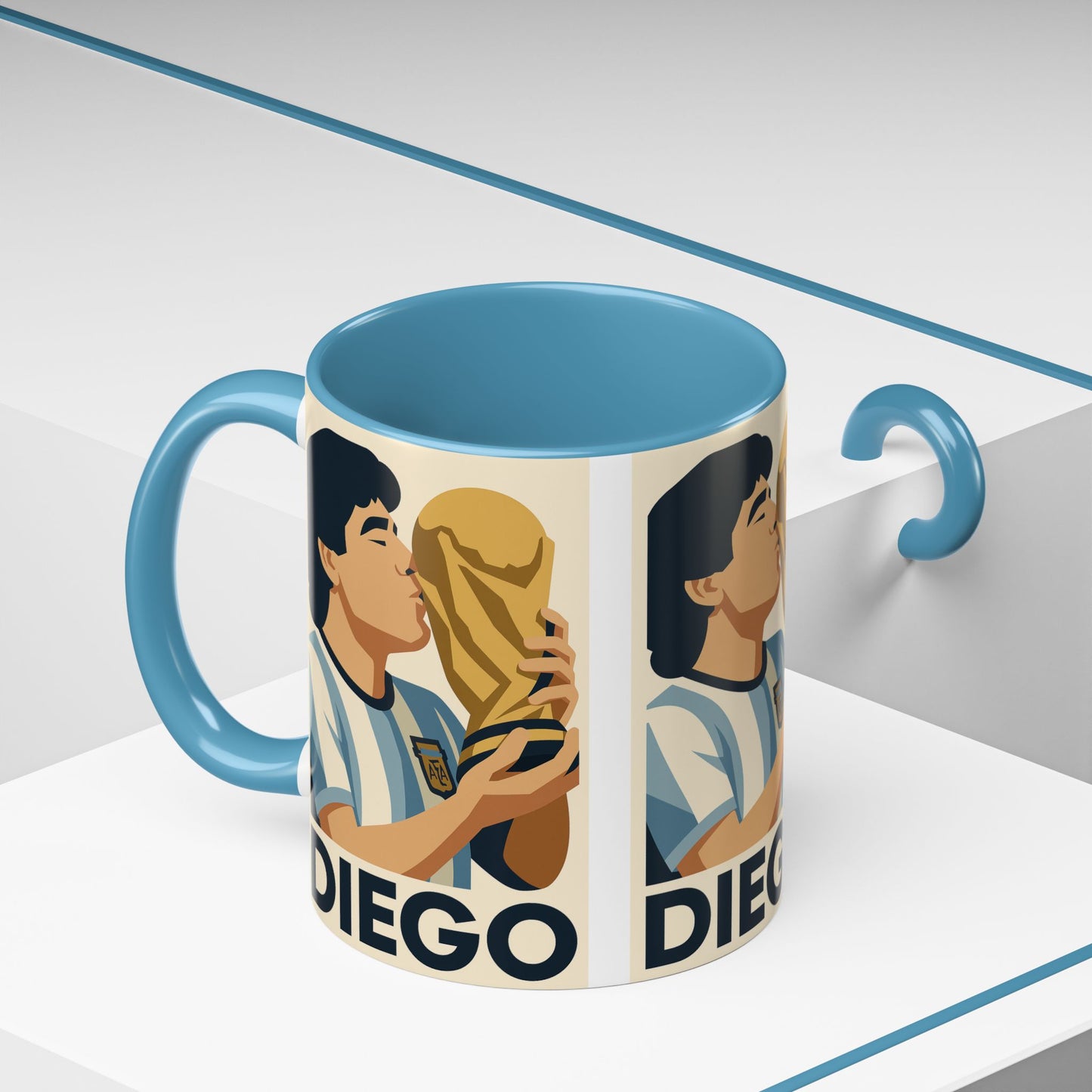 Diego Maradona Kiss Mug - Argentina
