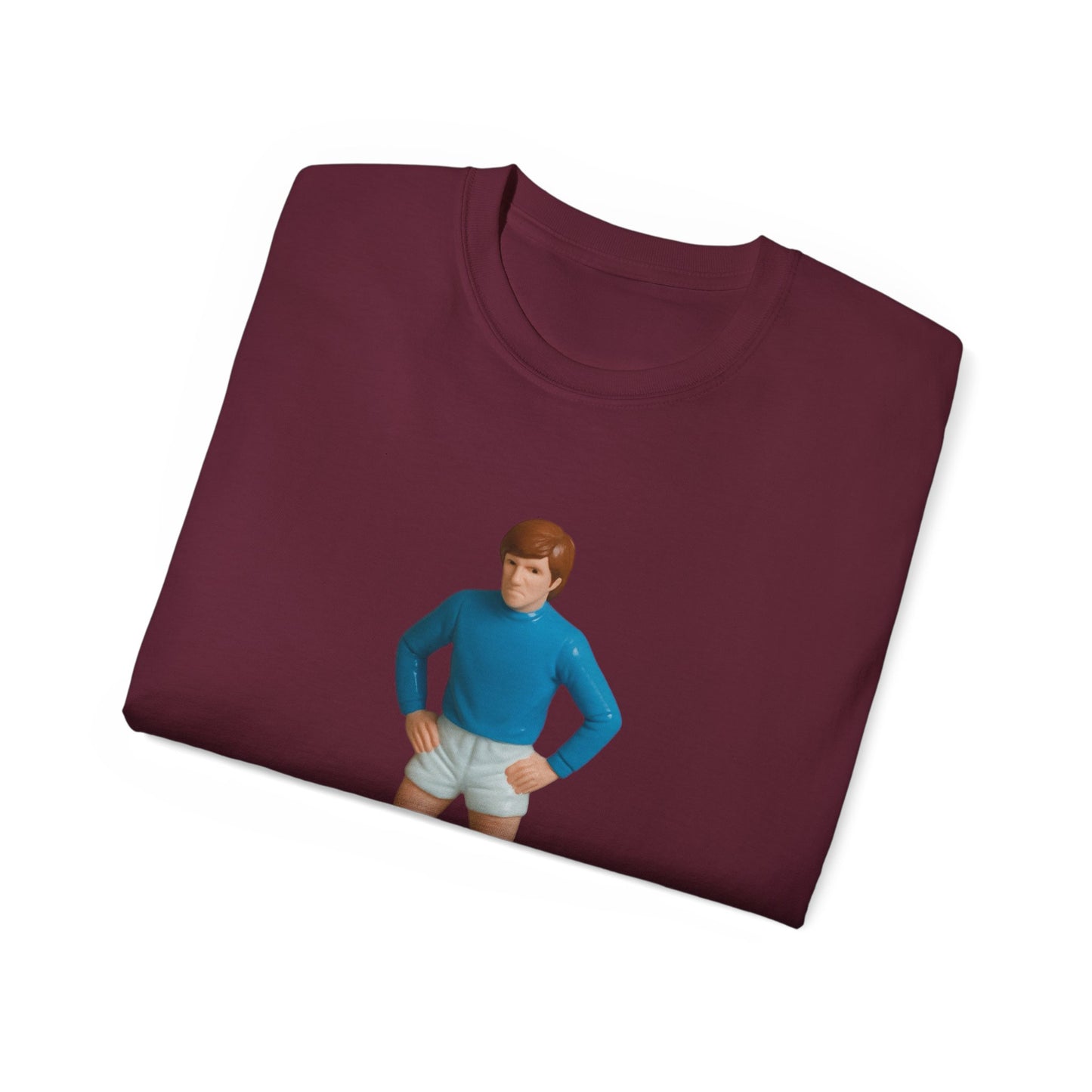 Colin Bell Cartoon Subbuteo T-Shirt - Manchester City
