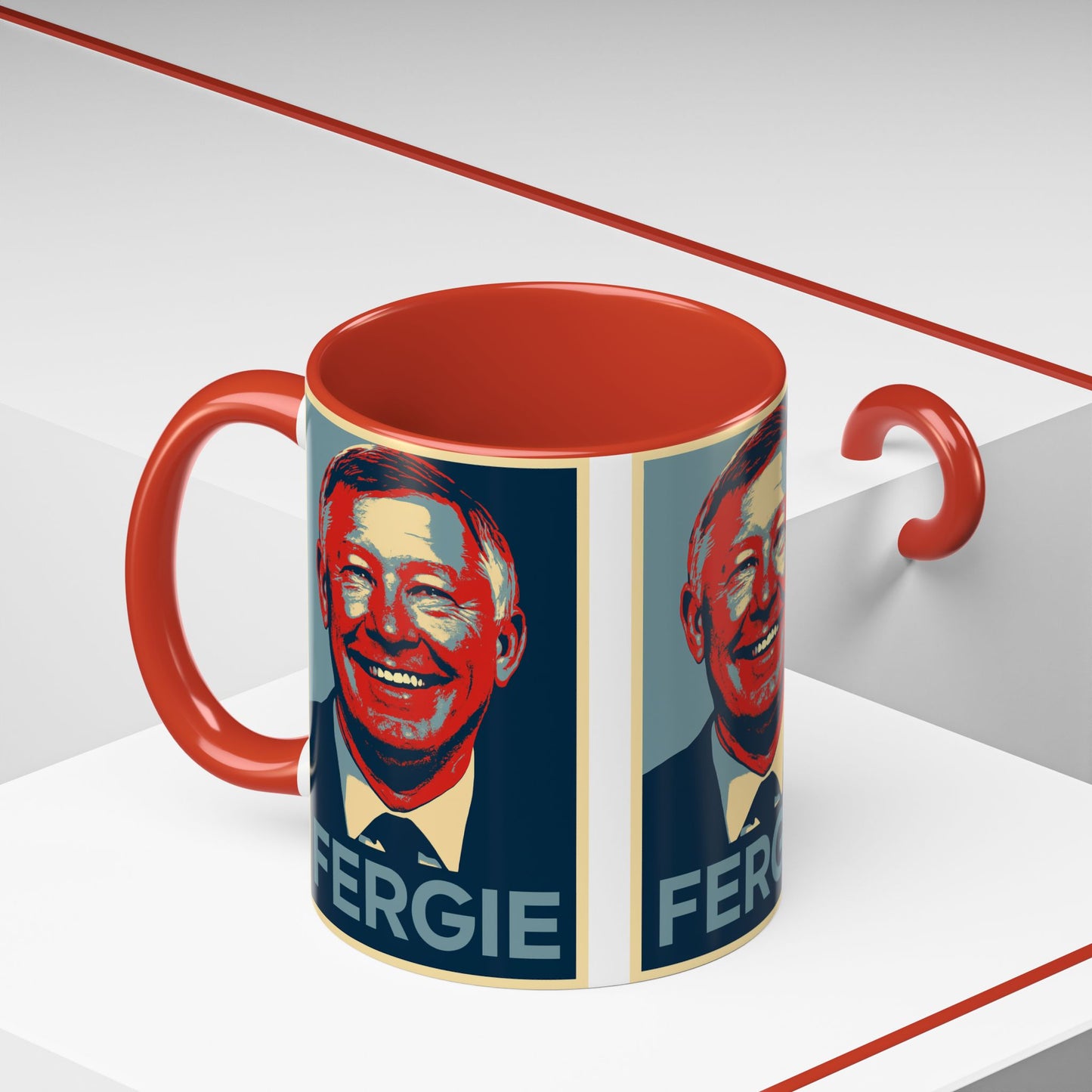Alex Ferguson Hope Poster Mug - Manchester United