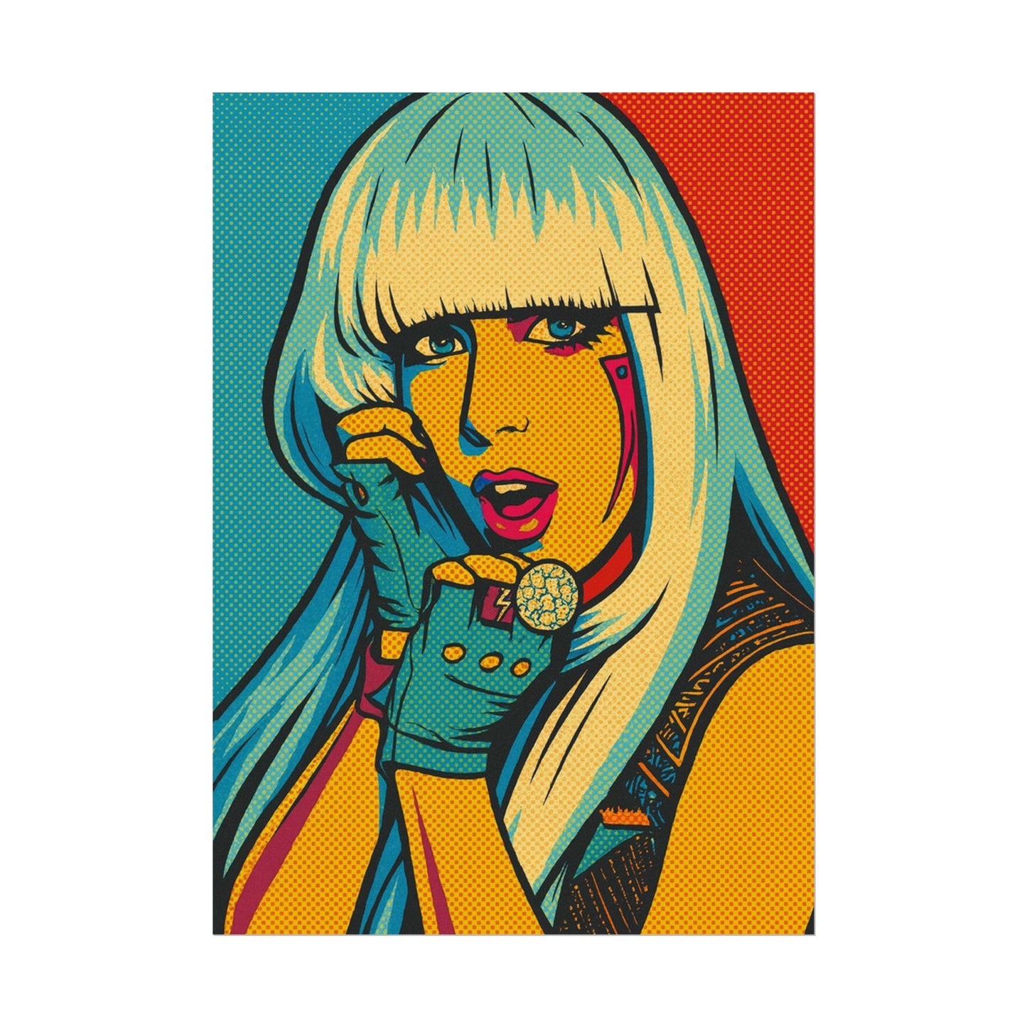 Lady G a g a Pop Art Poster