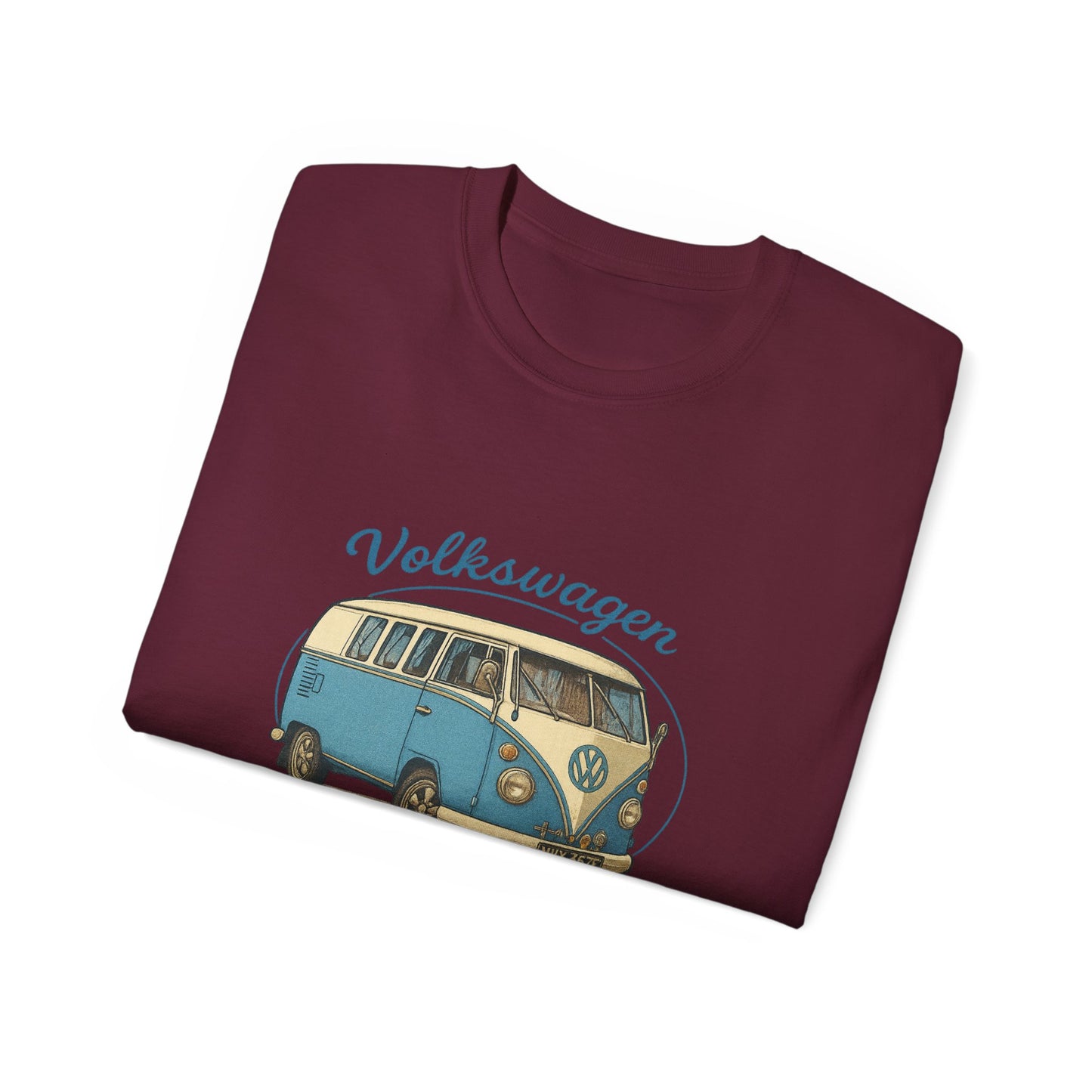 Vintage Volkswagen Camper Van Blue 3/4 T-Shirt