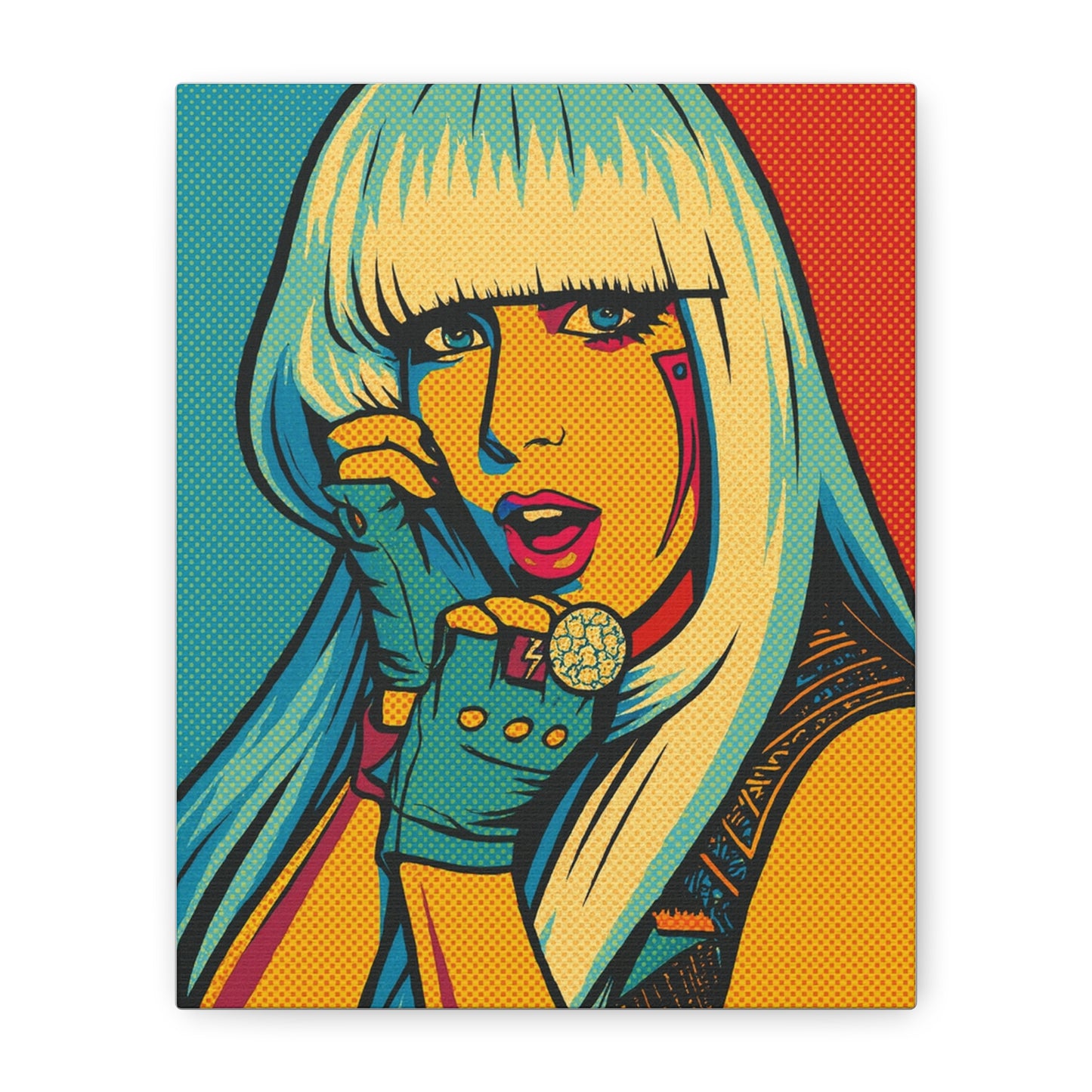Lady G a g a Pop Art Canvas