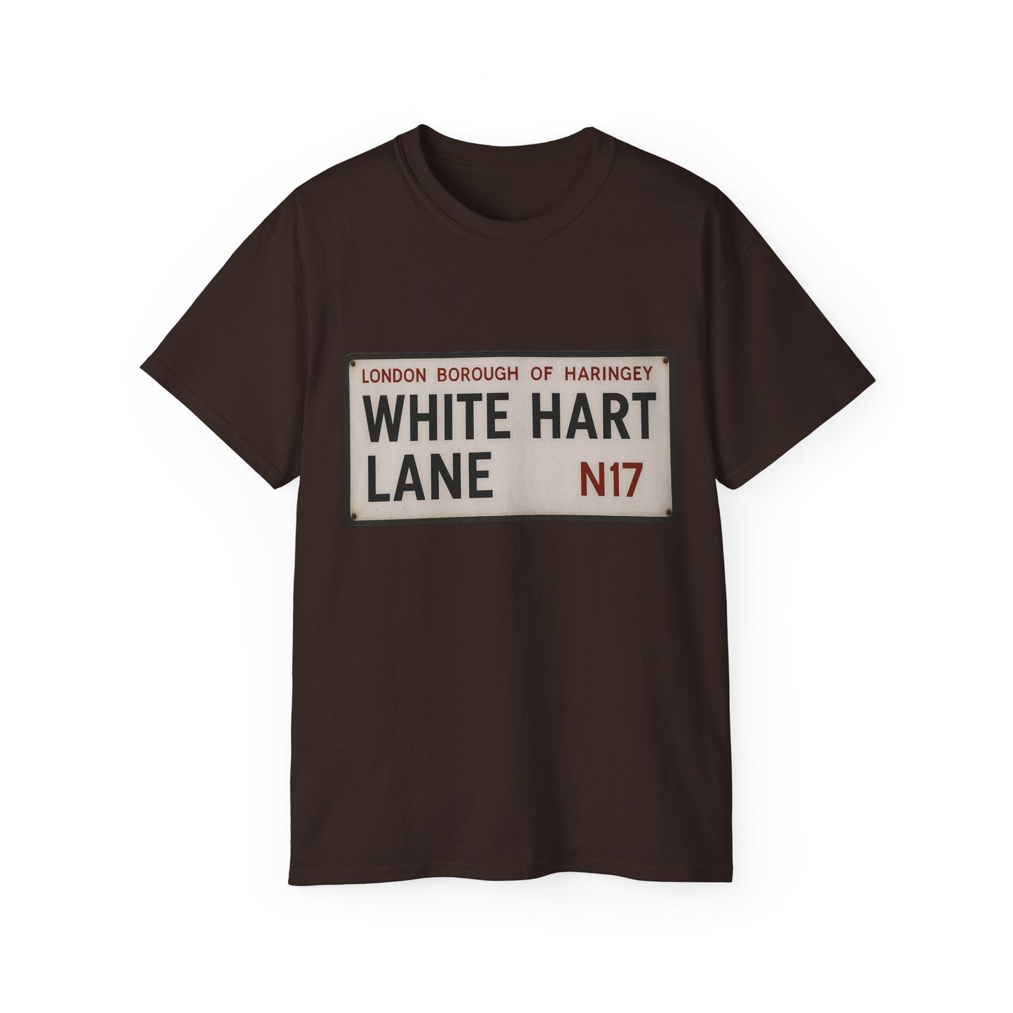 White Hart Lane Tottenham Hotspur Road Sign T-Shirt
