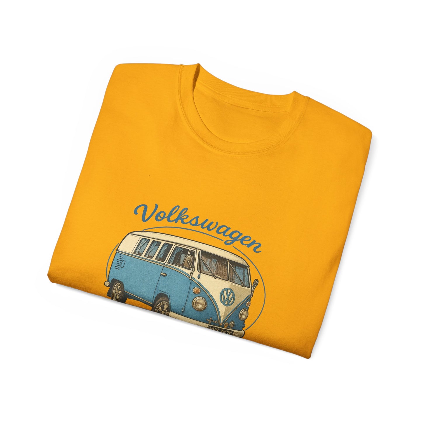 Vintage Volkswagen Camper Van Blue 3/4 T-Shirt